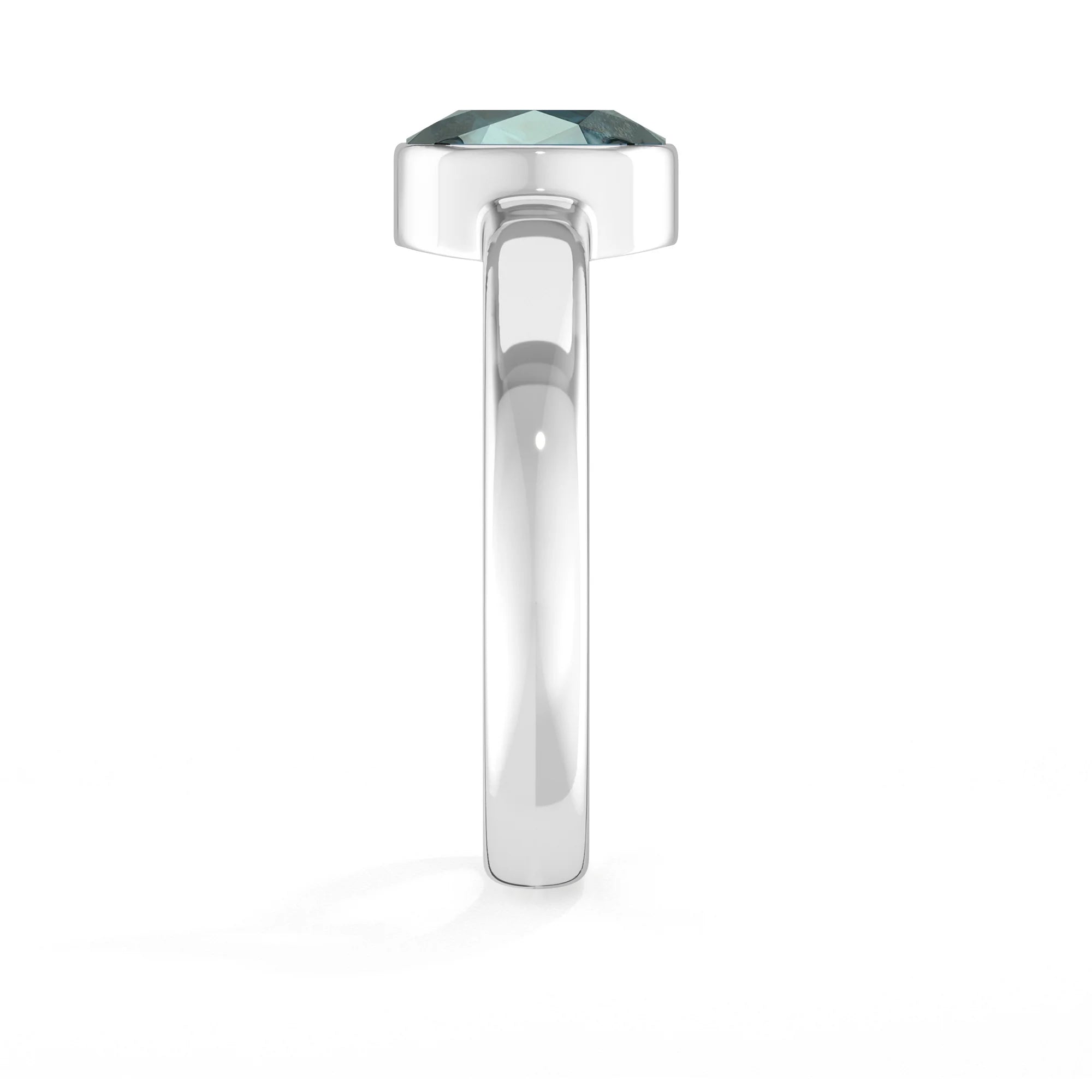 london-blue-topaz bezel-set ring