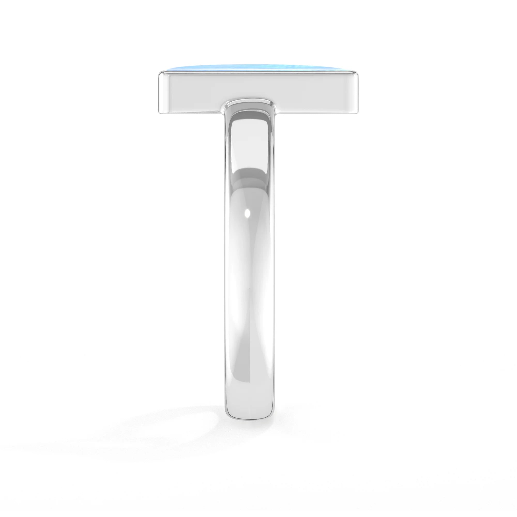 purple-moonstone bezel-set ring