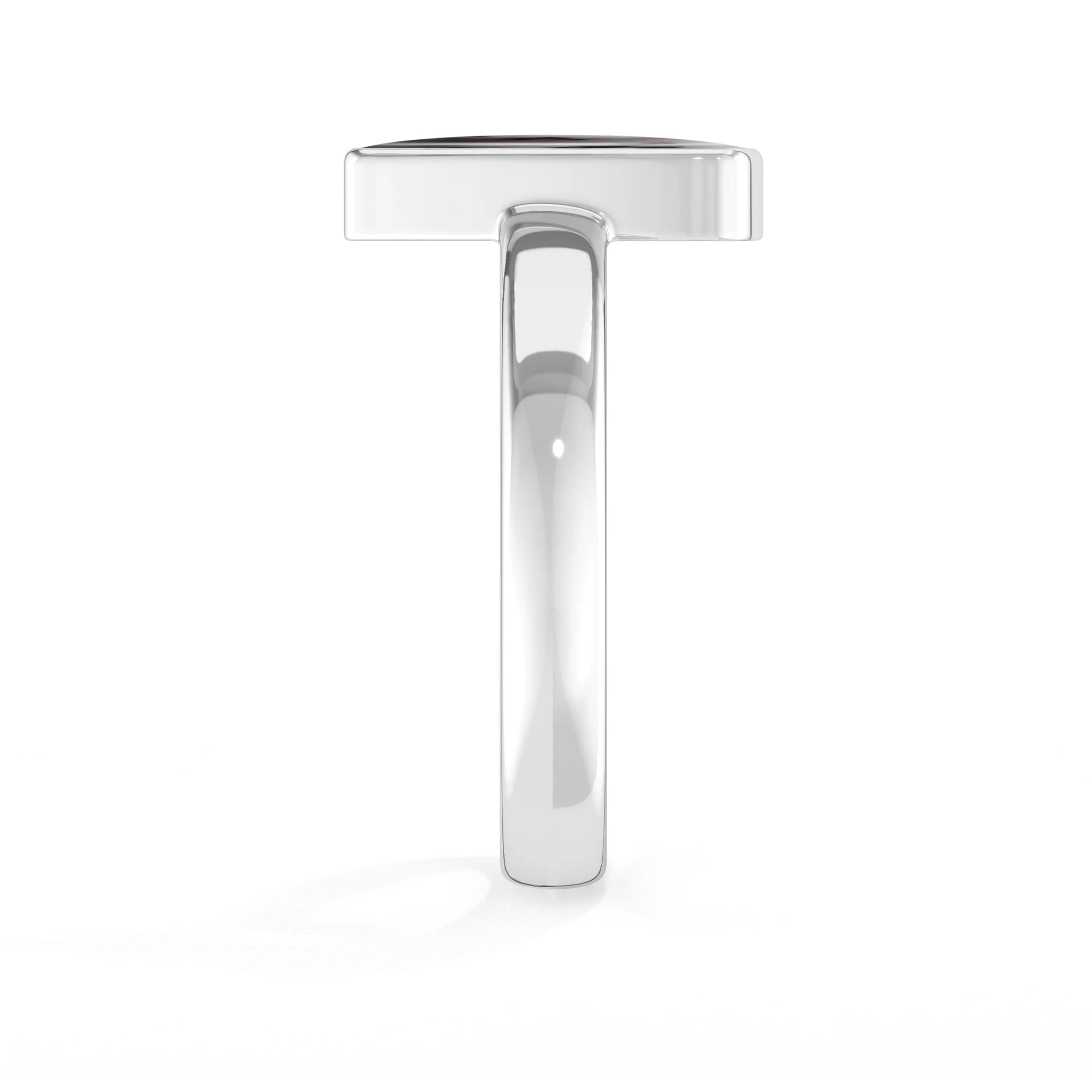 dendritic-opal bezel-set ring