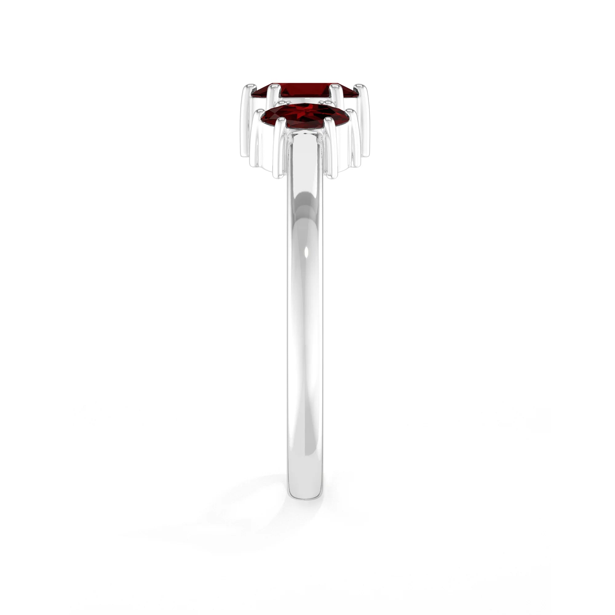 garnet prong-set ring