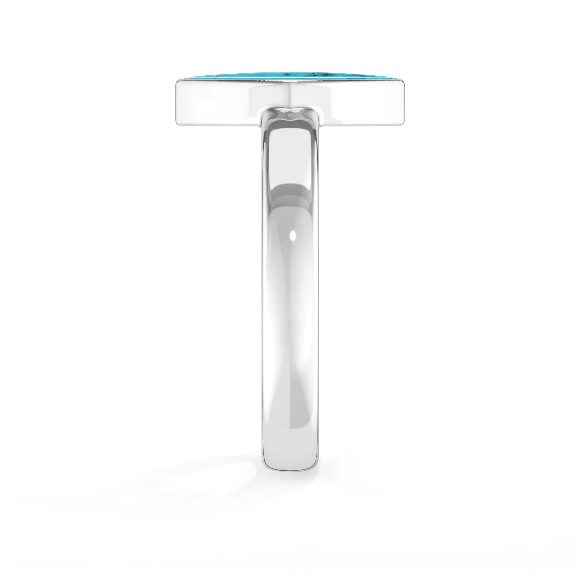 shattuckite bezel-set ring