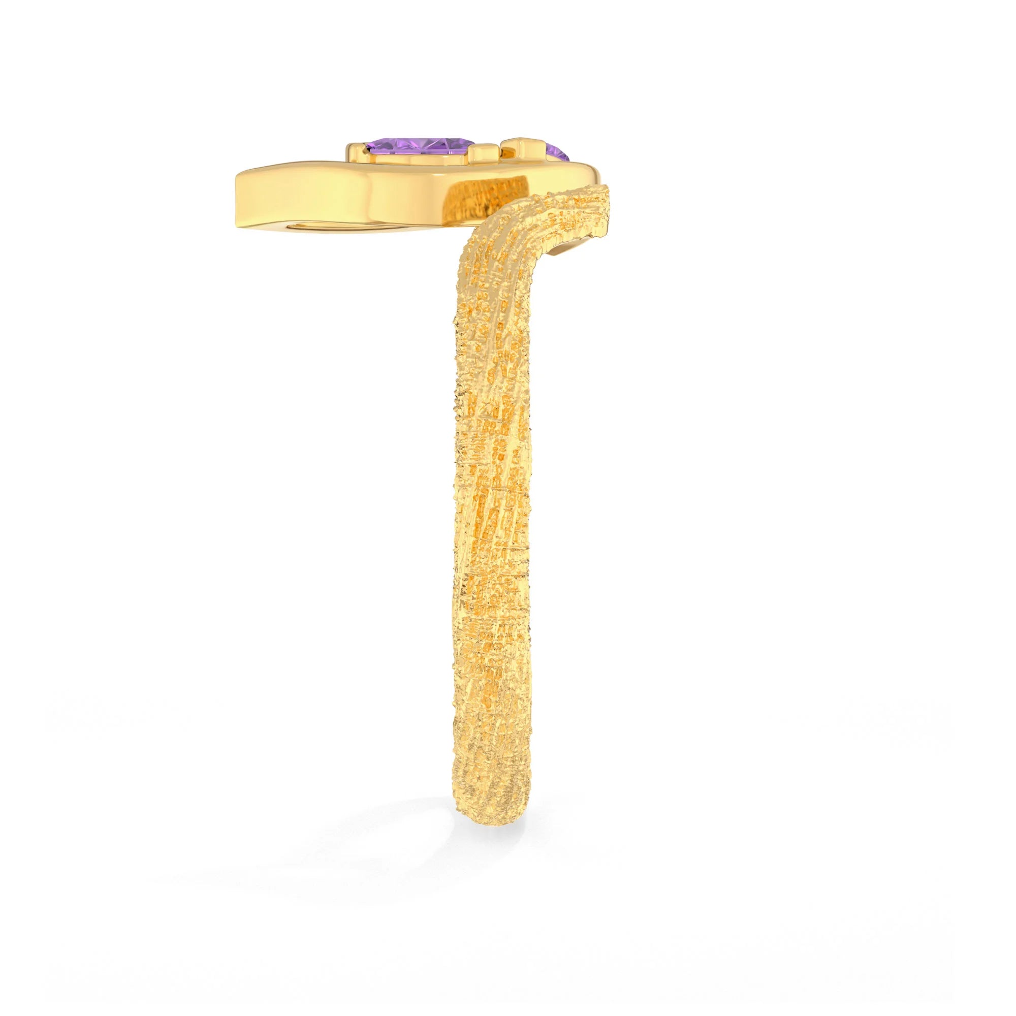 amethyst prong-set ring