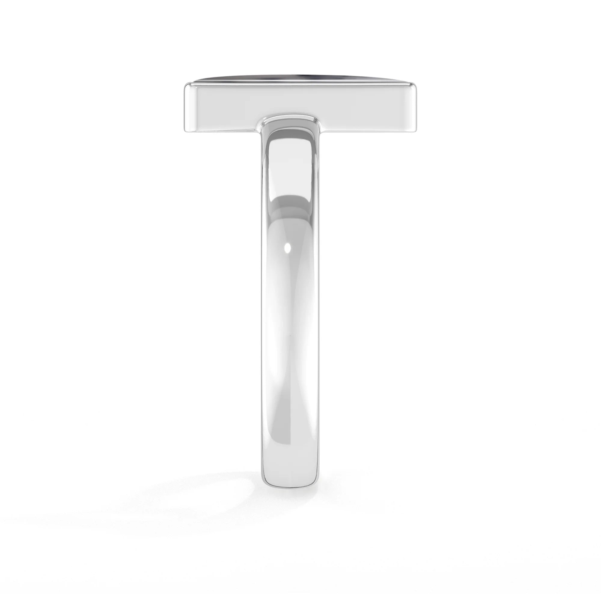 dendritic-opal bezel-set ring