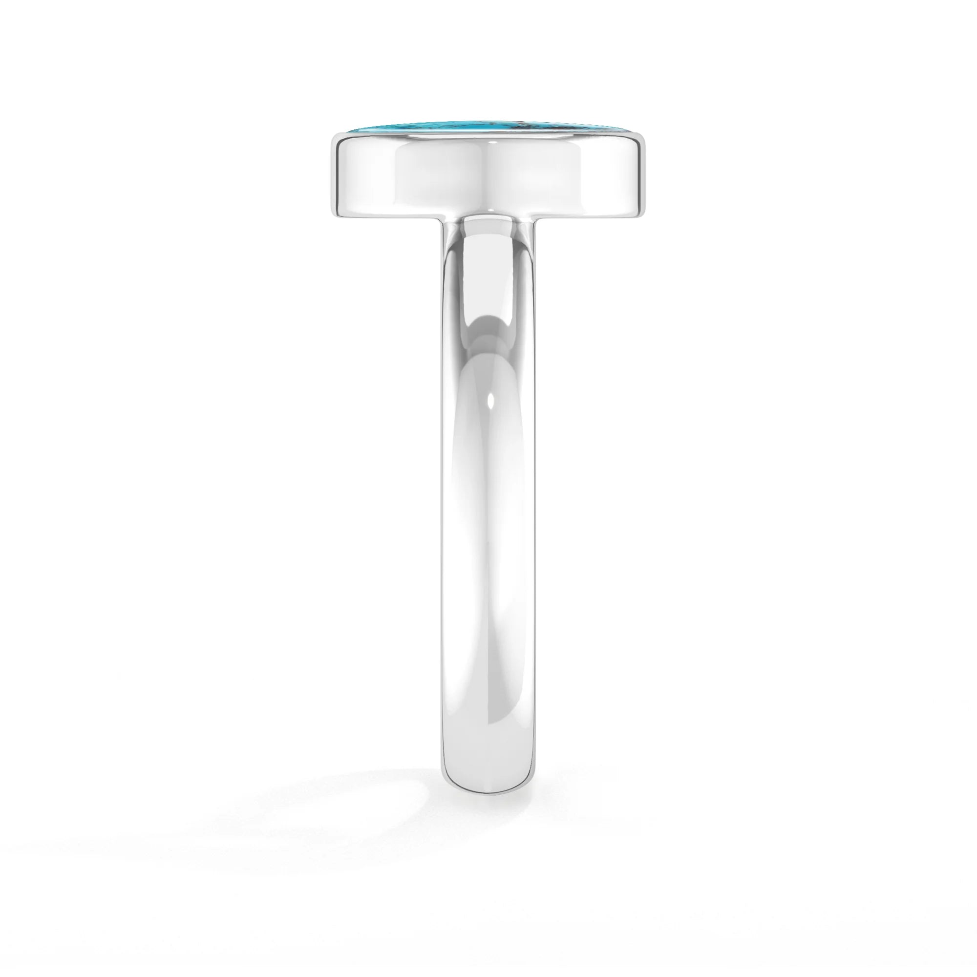 shattuckite bezel-set ring