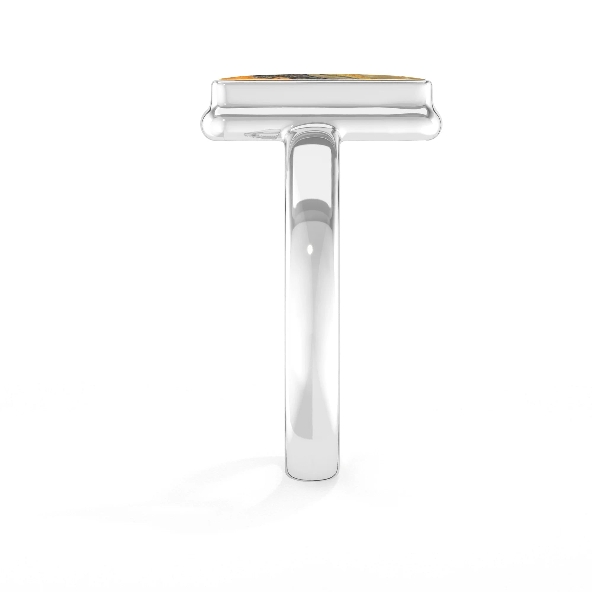 bumble-bee bezel-set ring