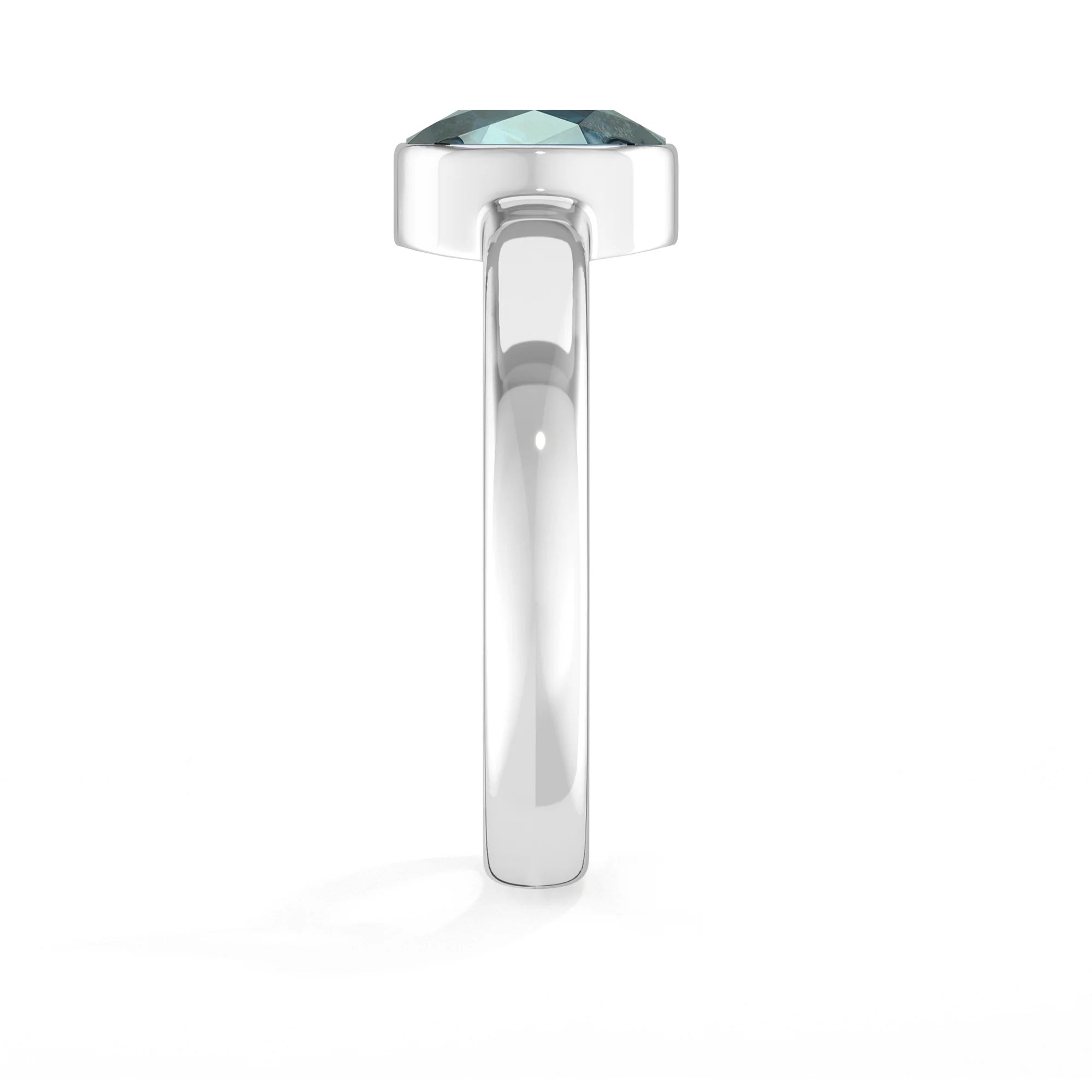 fluorite bezel-set ring