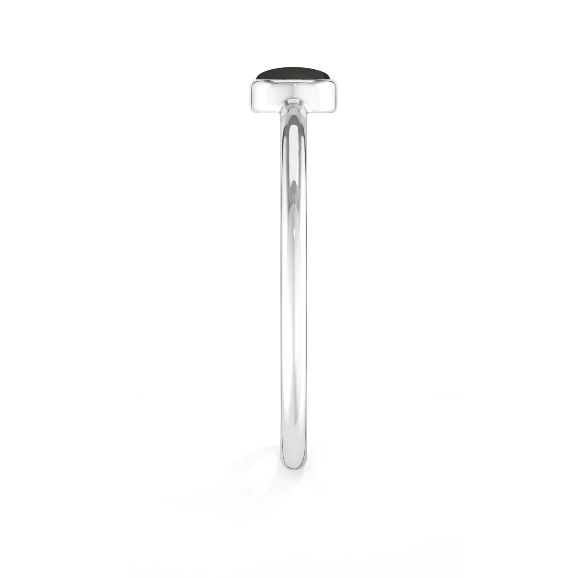 Natural Black Tourmaline Cab Ring | 925 Sterling Silver | Bezel Set | Pack of 12