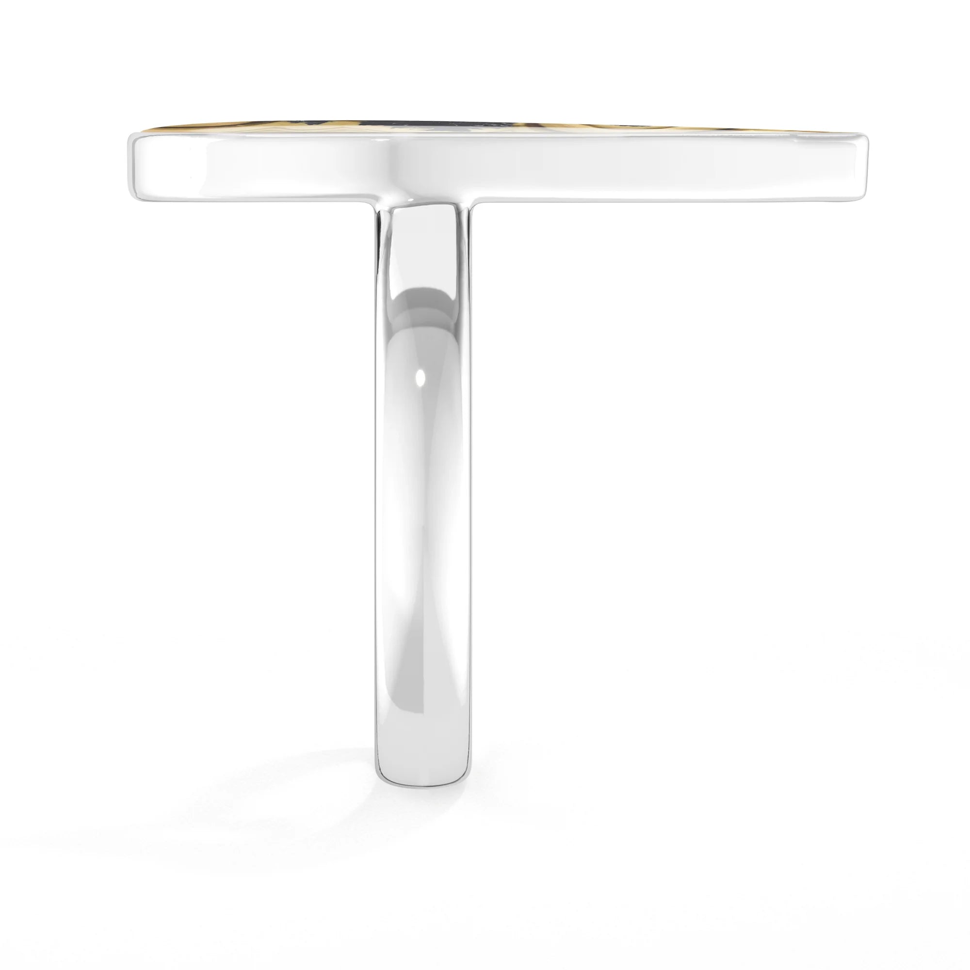 schalenblende bezel-set ring