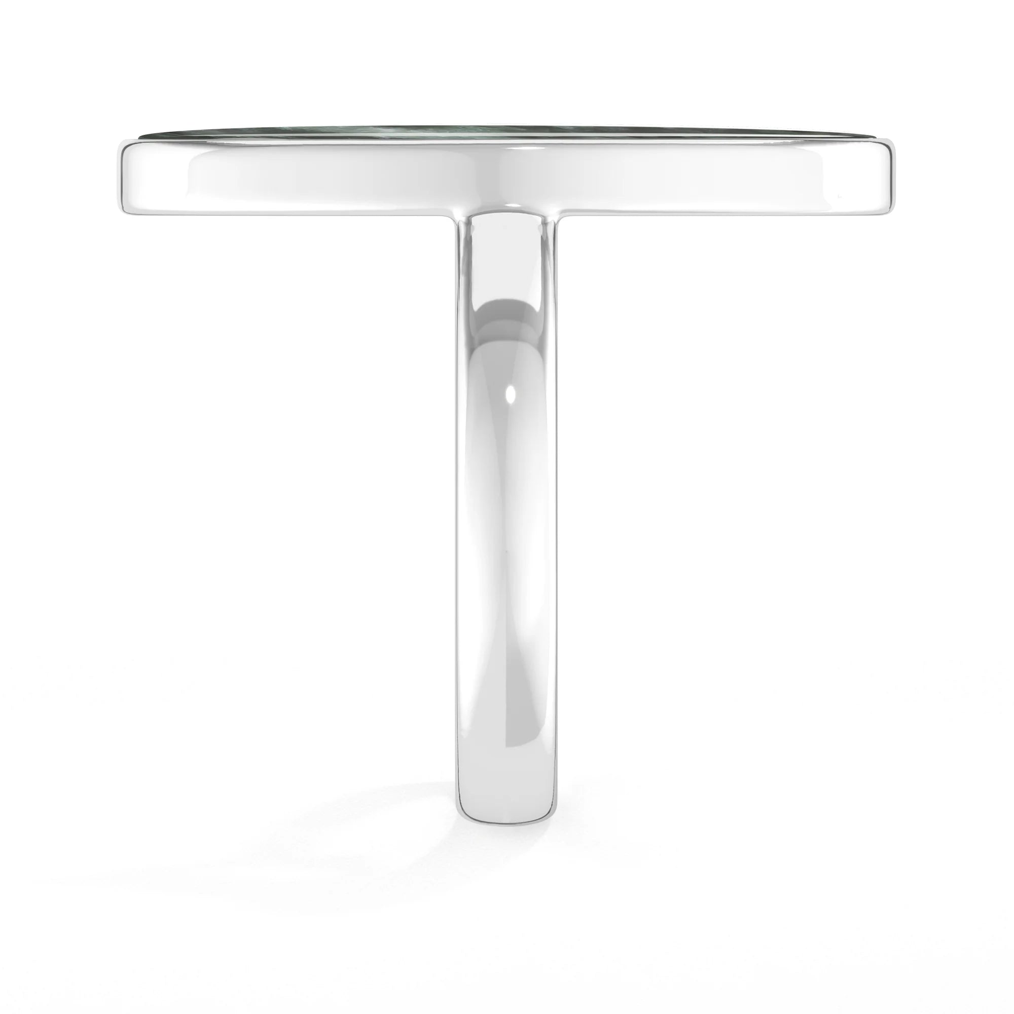 seraphinite bezel-set ring