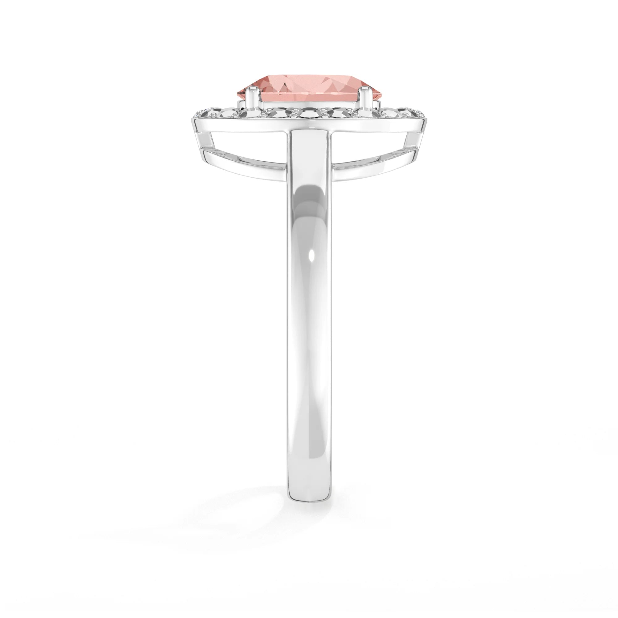 morganite prong-set ring