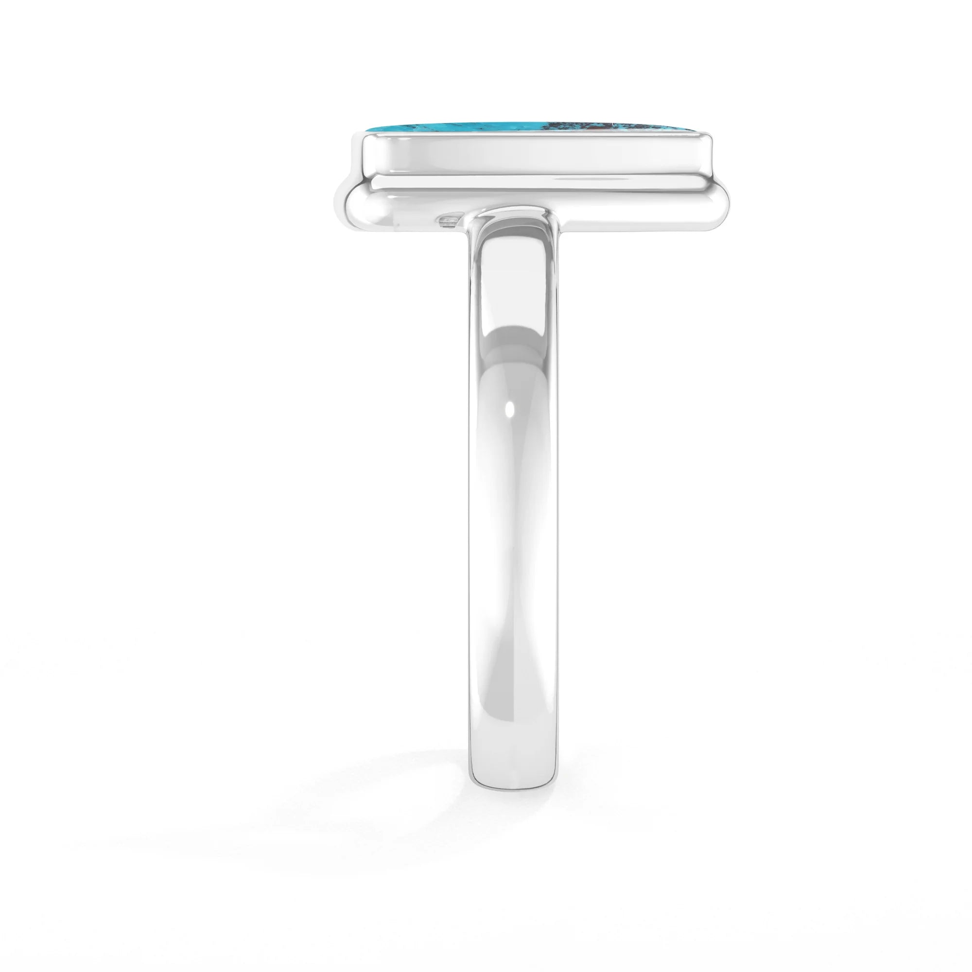 shattuckite bezel-set ring