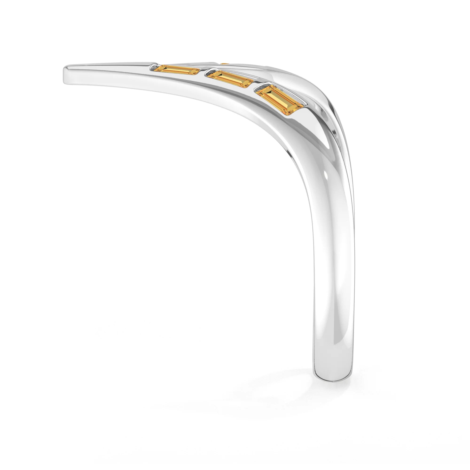 citrine bezel-set ring