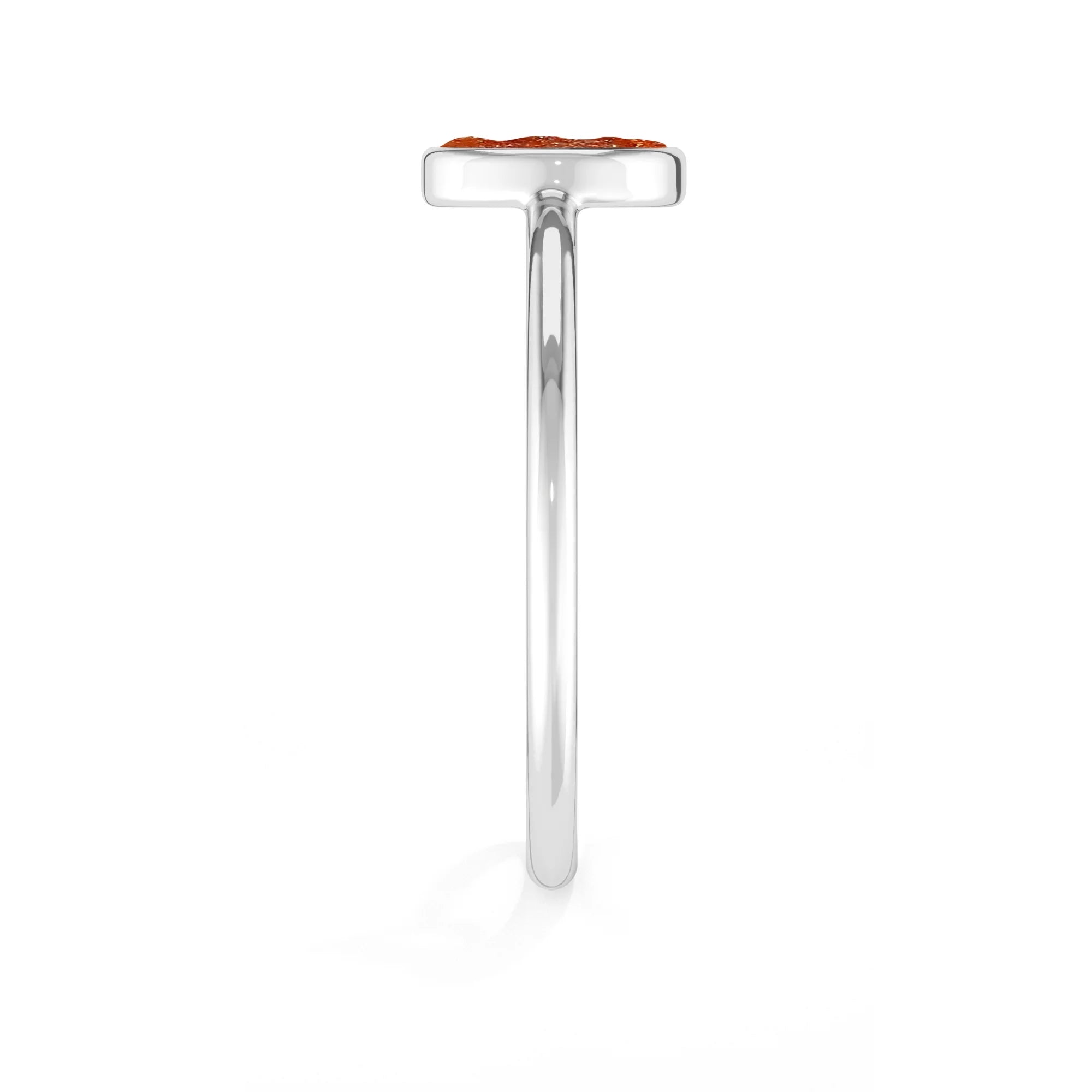 sunstone stackable bezel-set ring