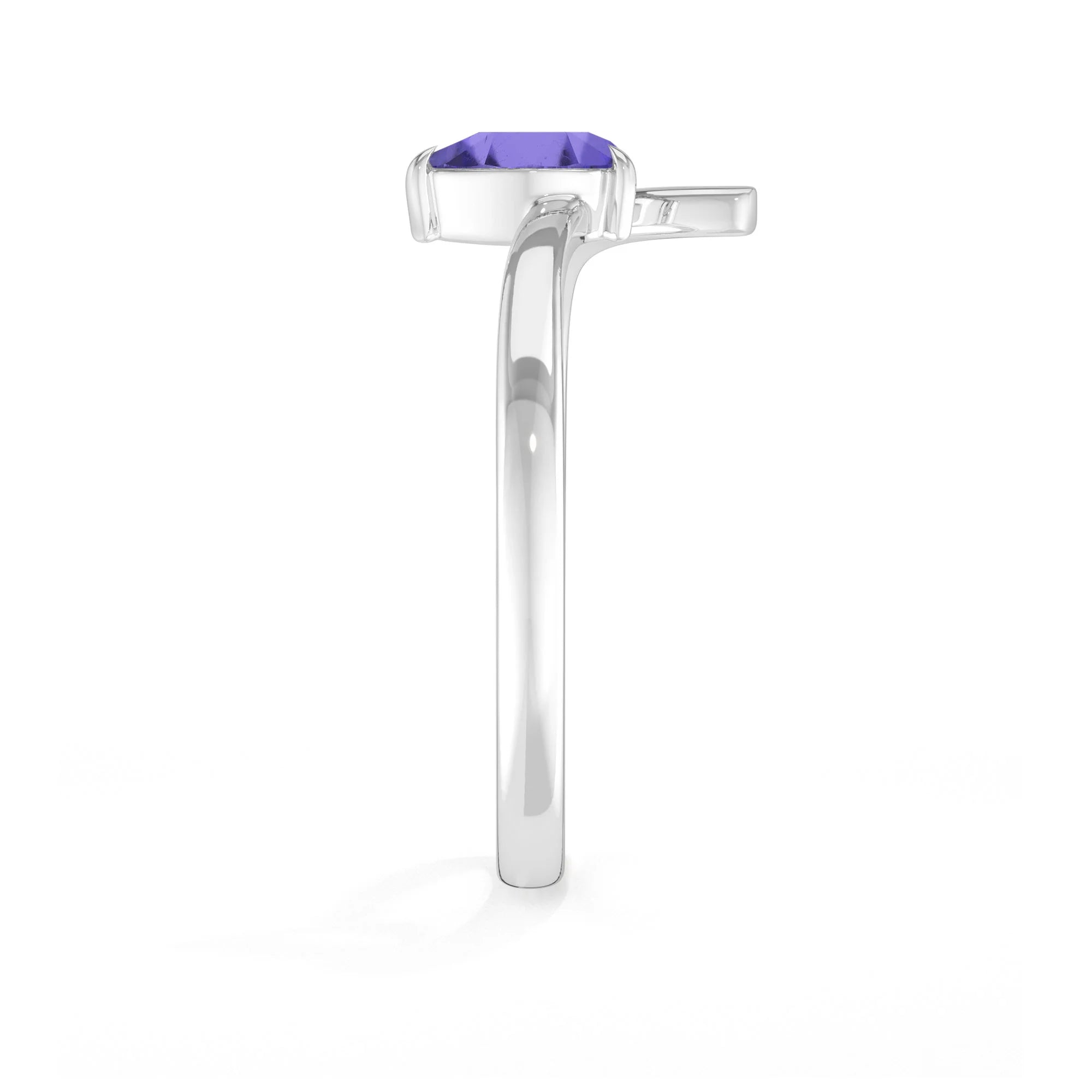 natural rainbow moonstone ring for women in sterling silver