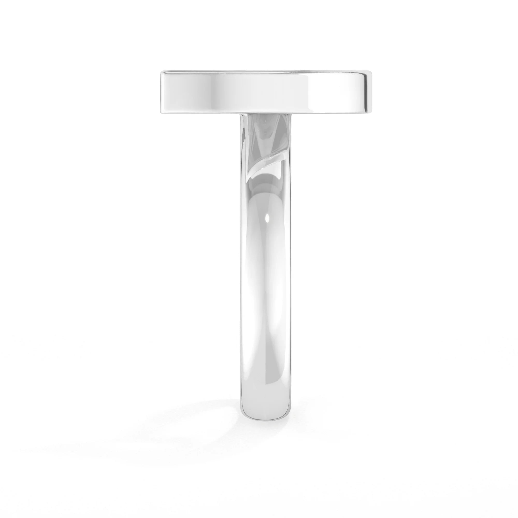 black tourmaline bezel-set ring