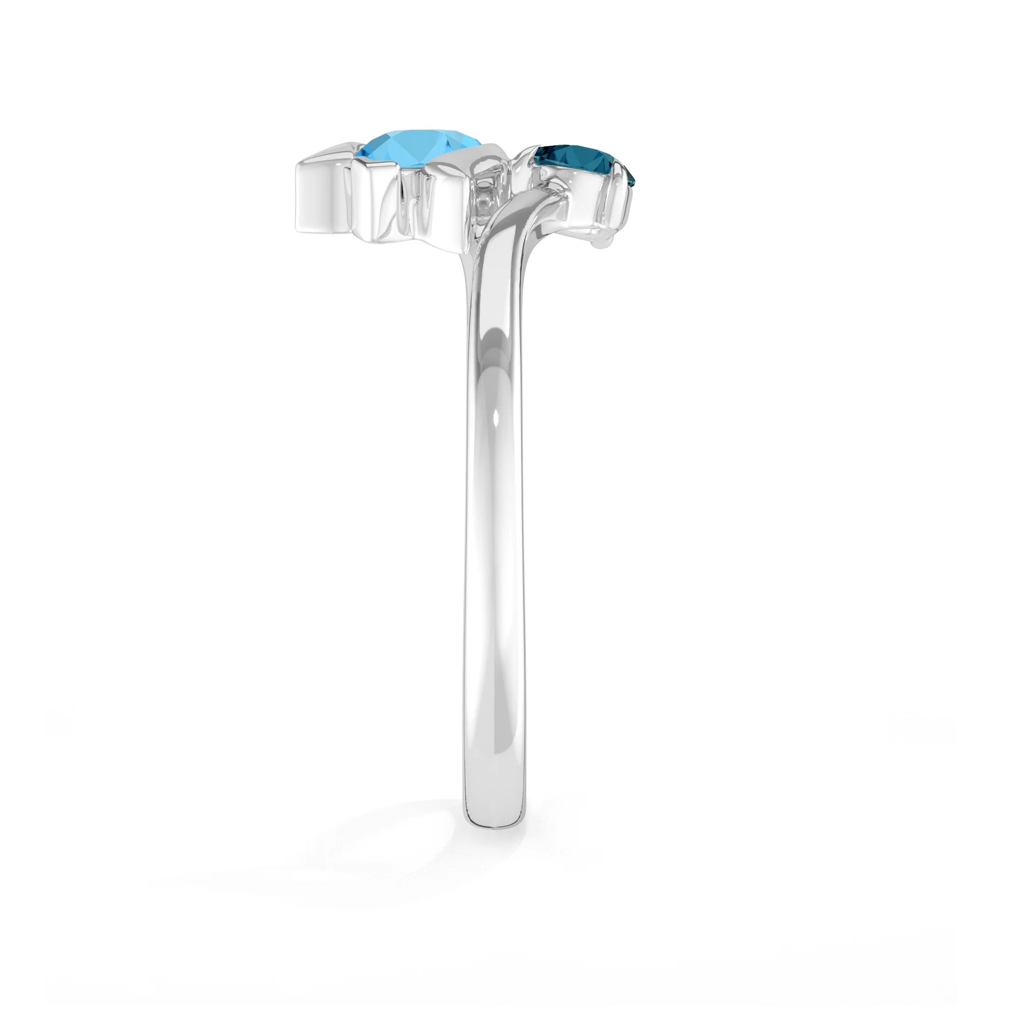 swiss blue topaz prong-set ring