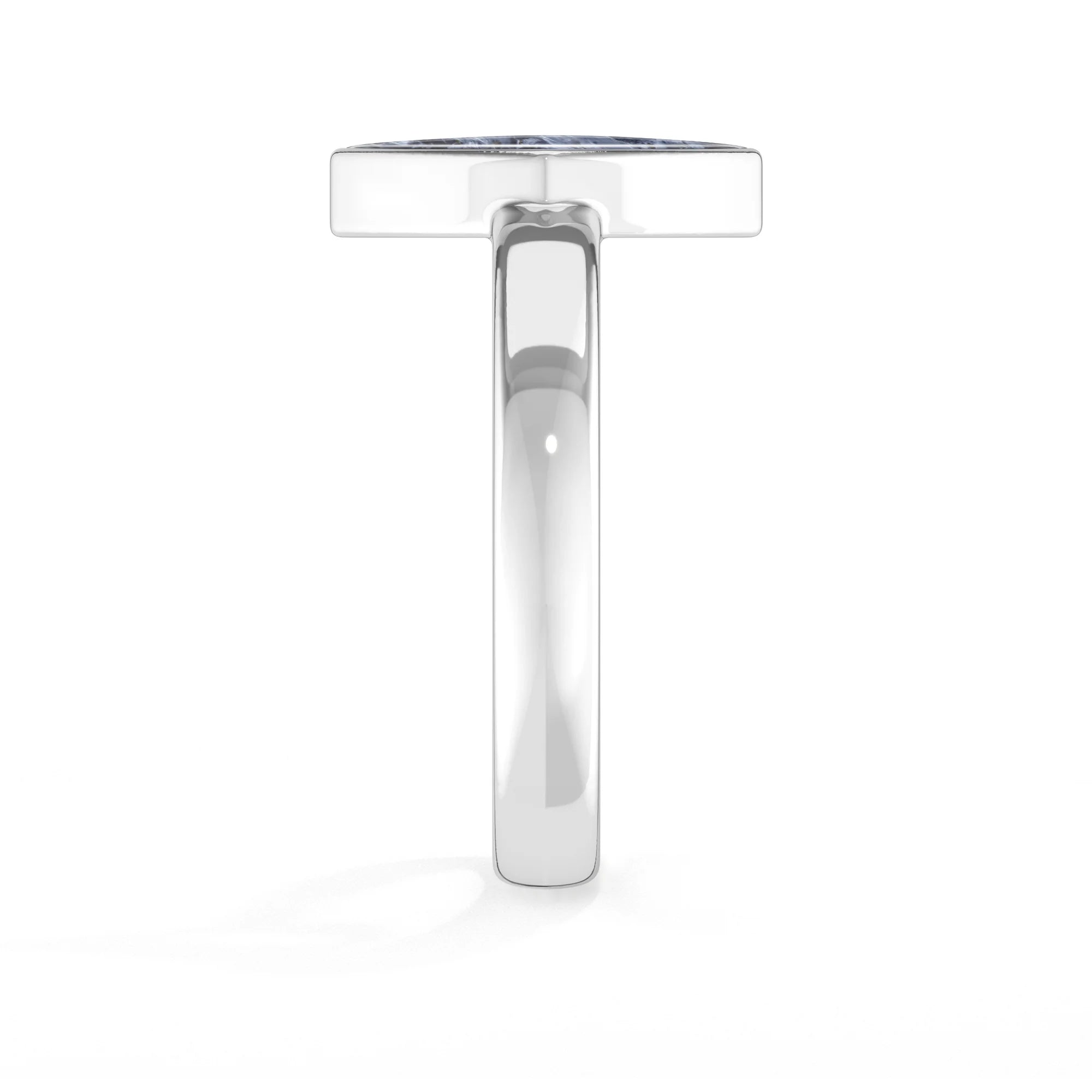 pietersite bezel-set ring