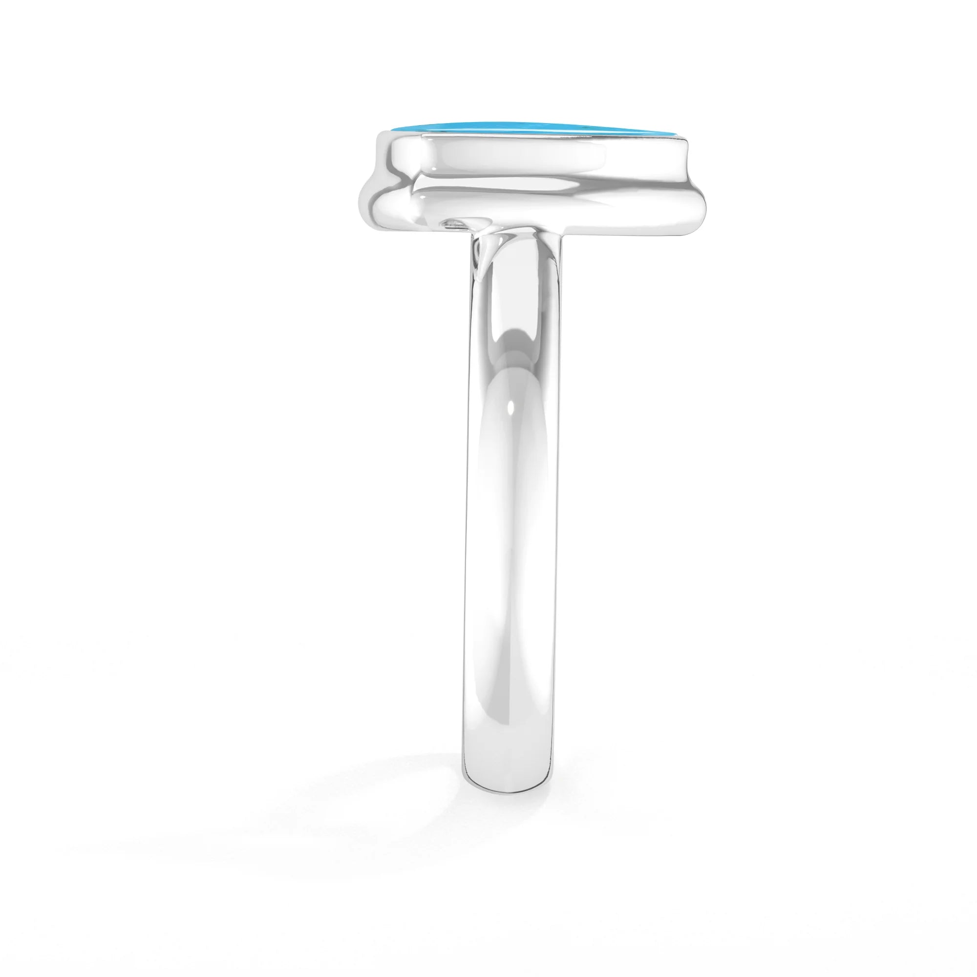 turquoise bezel-set ring