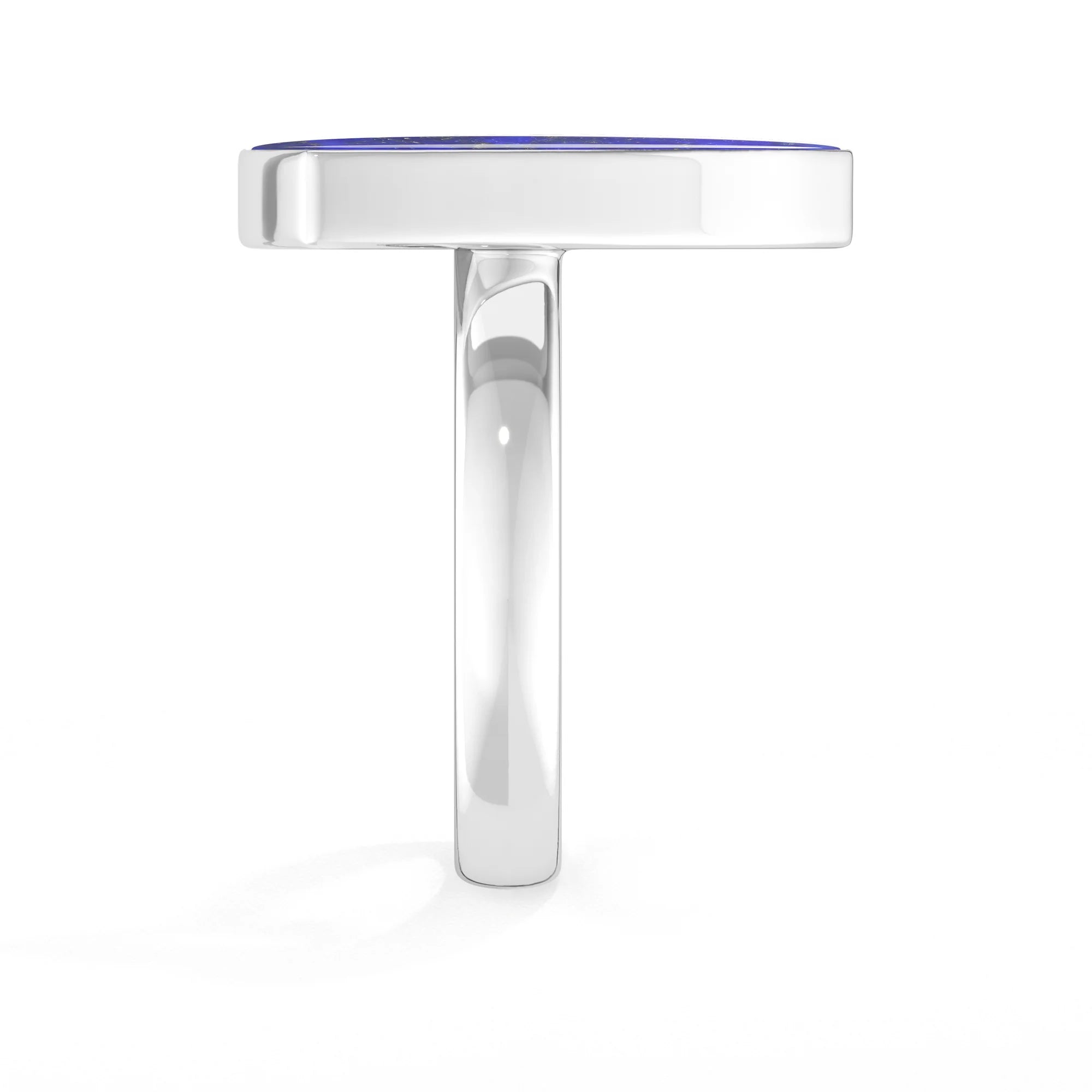 lapis-lazuli bezel-set ring