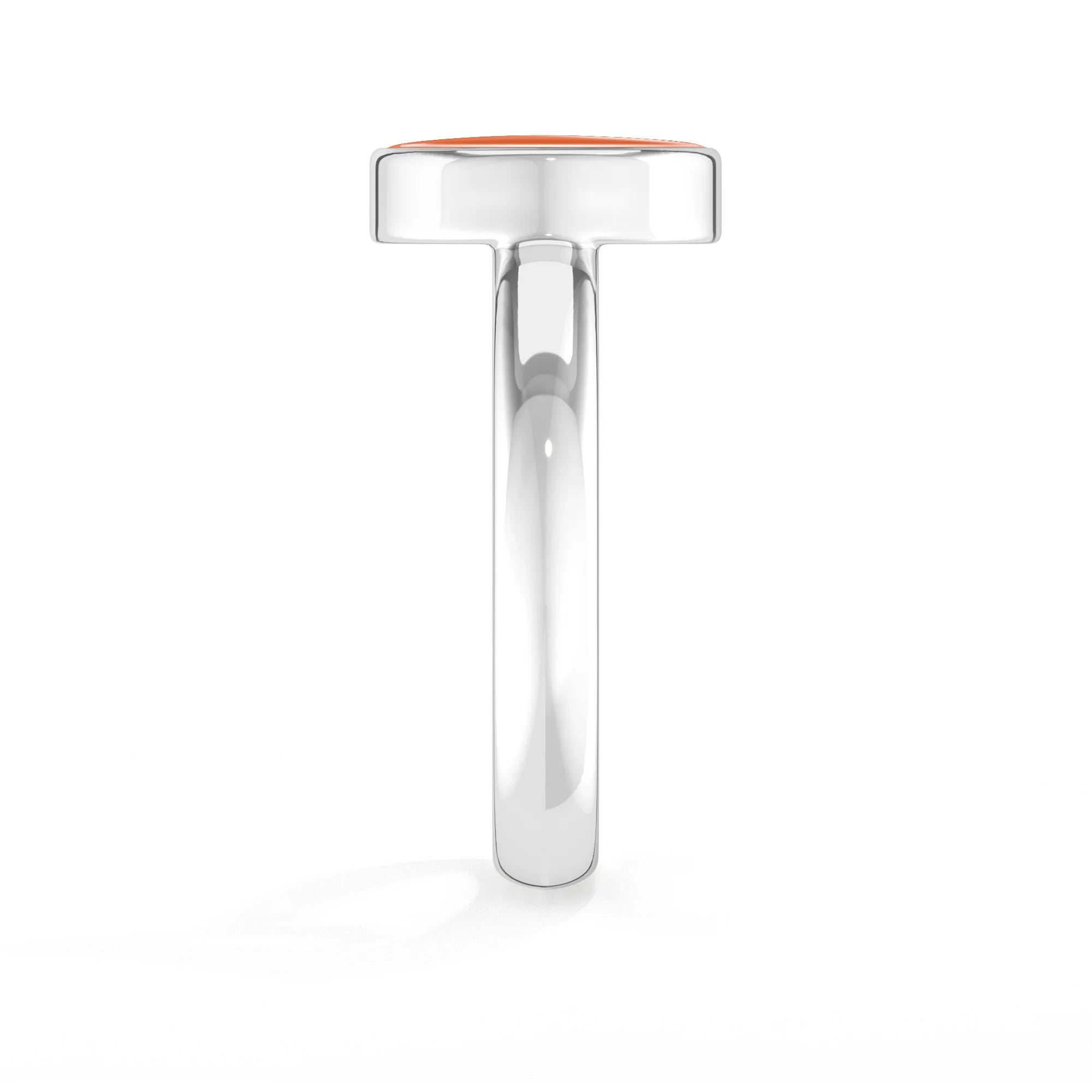 carnelian bezel-set ring