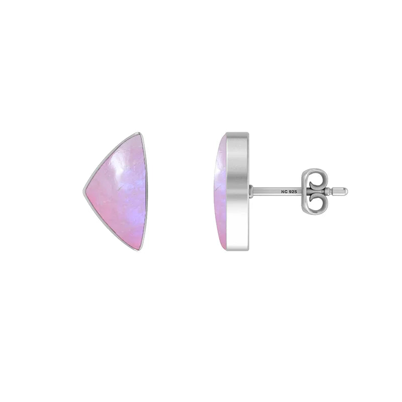 pink moonstone earrings