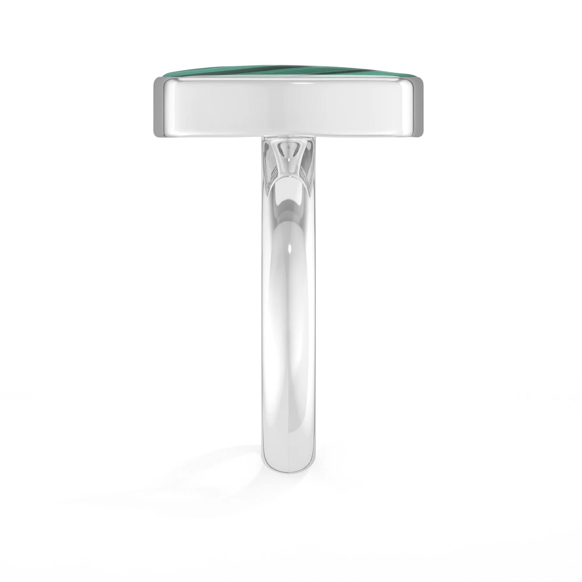 malachite bezel-set ring
