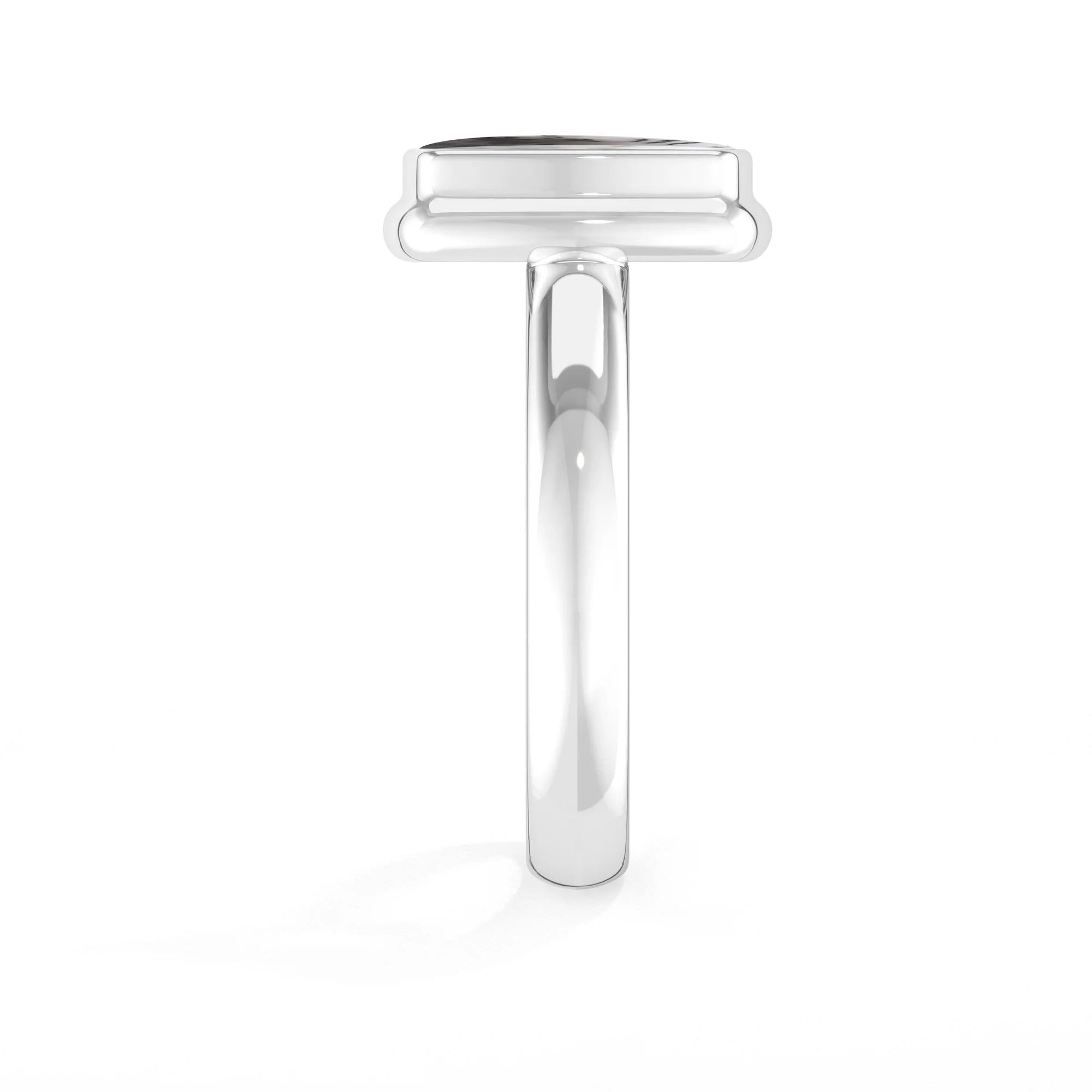 dendritic-opal bezel-set ring