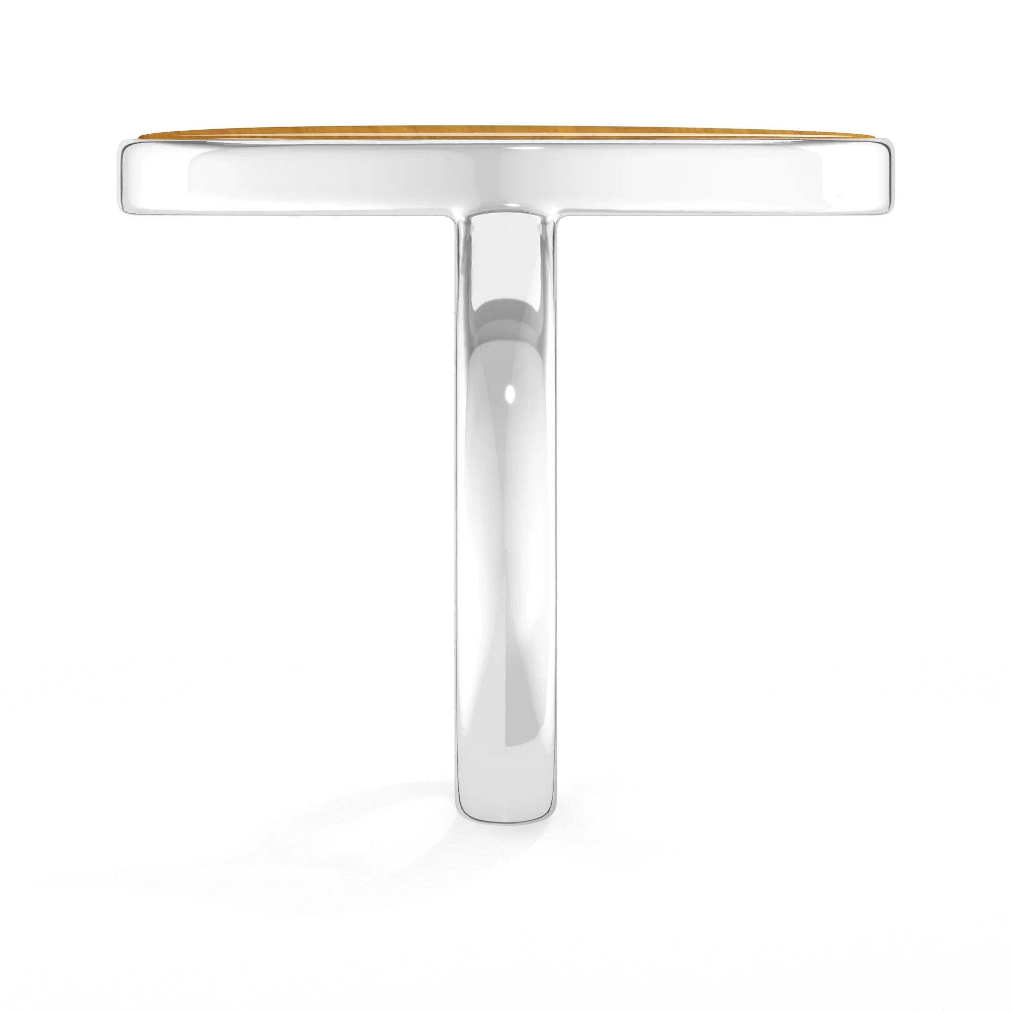 tiger-eye bezel-set ring