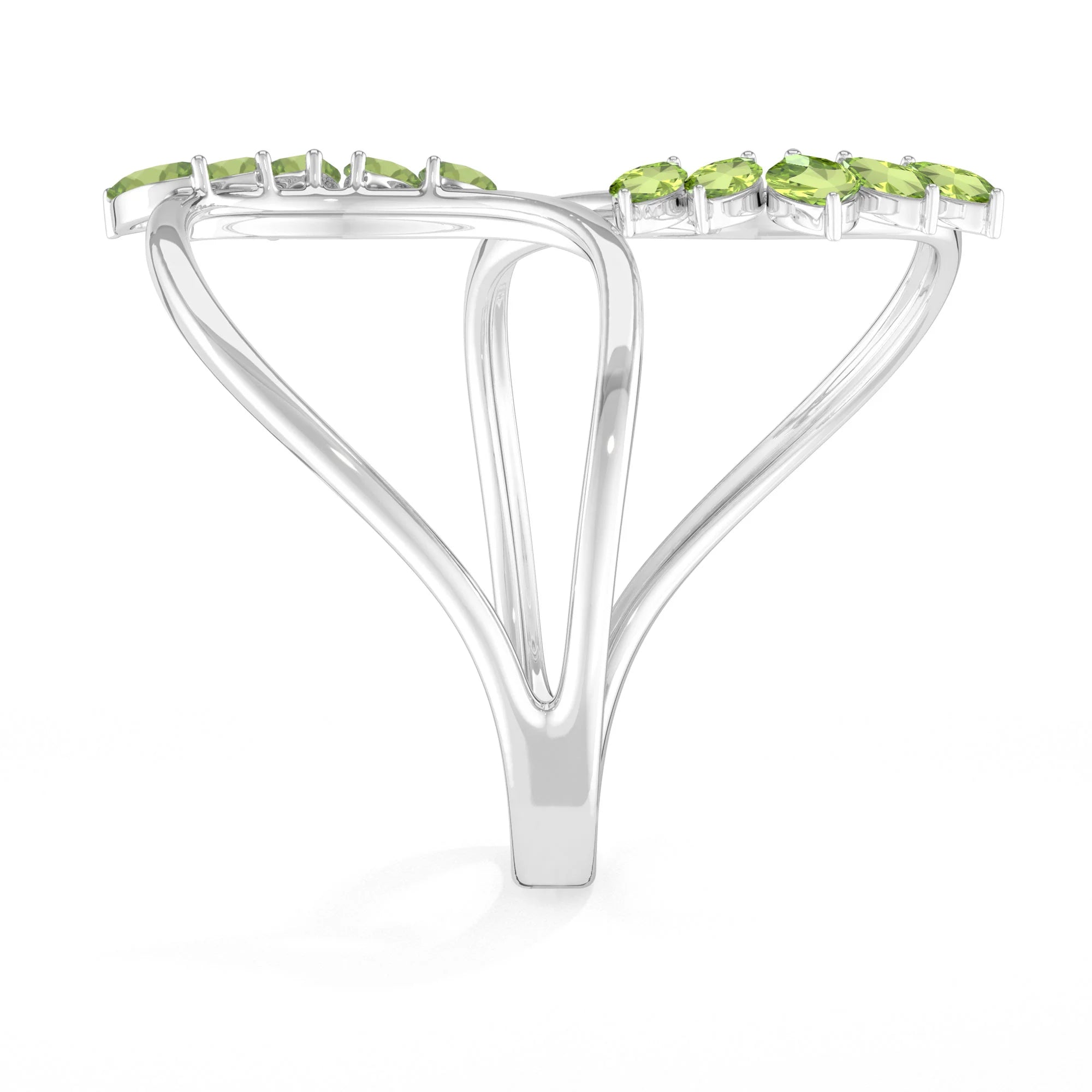 peridot prong-set ring