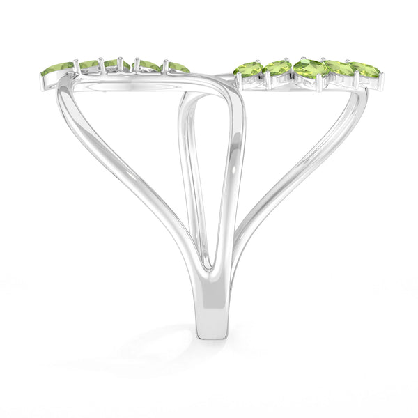 peridot prong-set ring