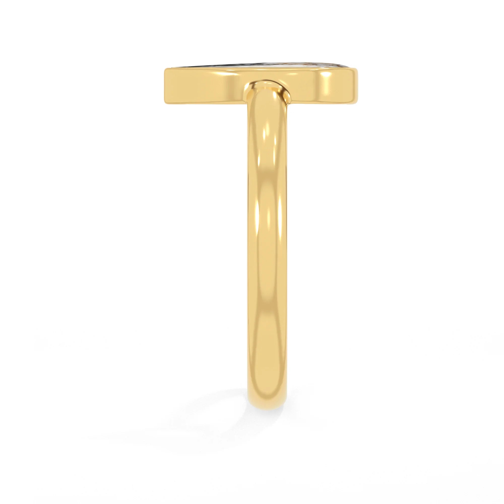 white-buffalo bezel-set ring