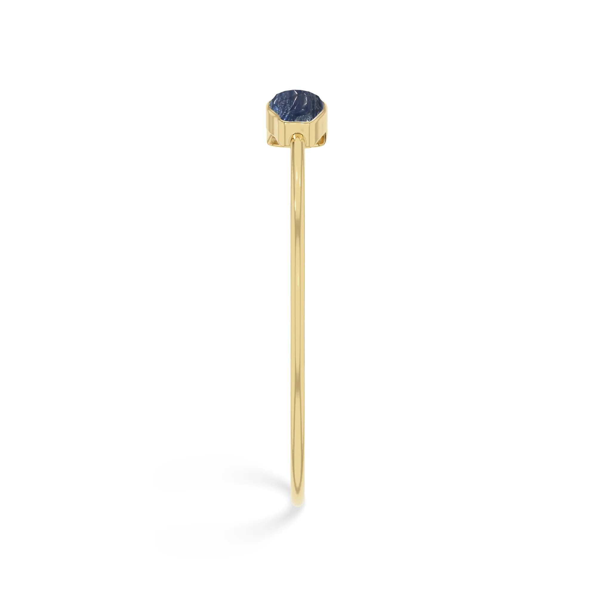 blue sapphire with emerald twister bracelet