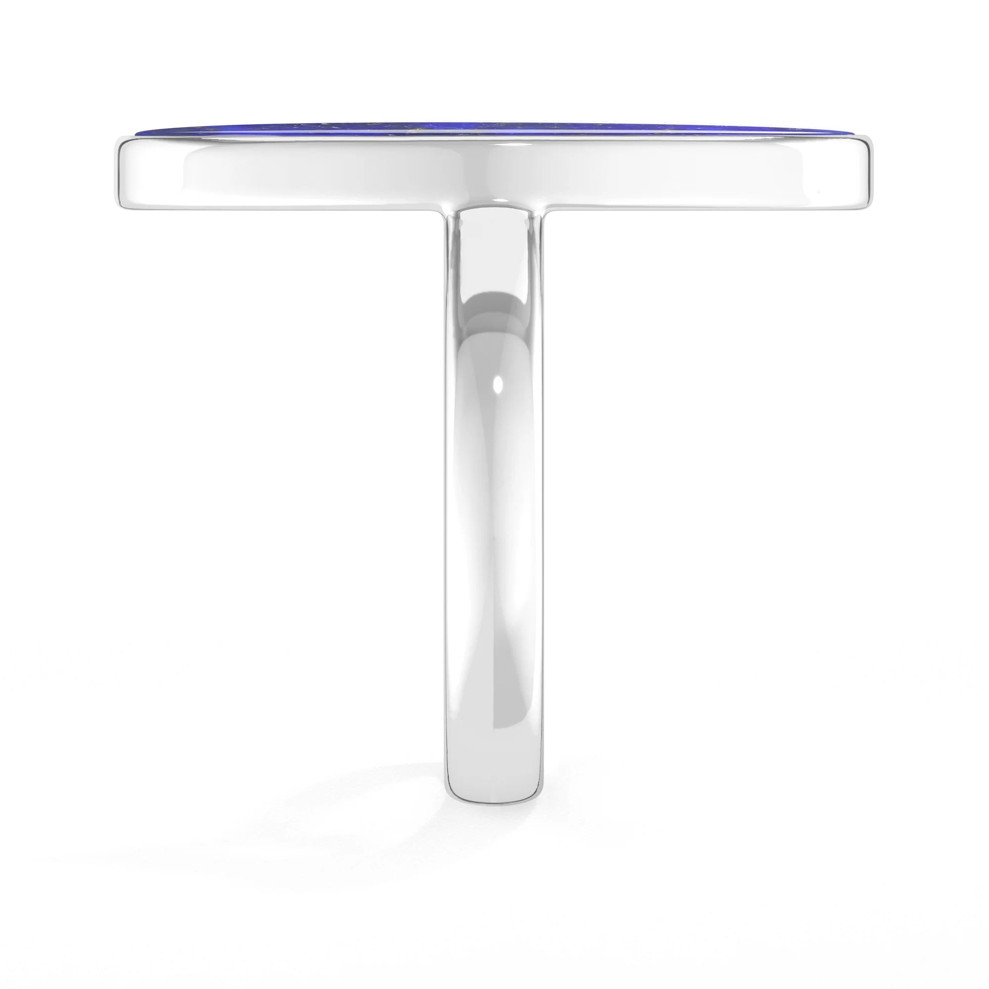 lapis-lazuli bezel-set ring