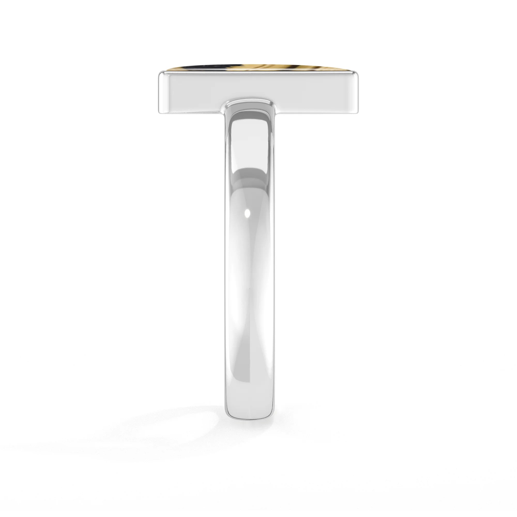 schalenblende bezel-set ring