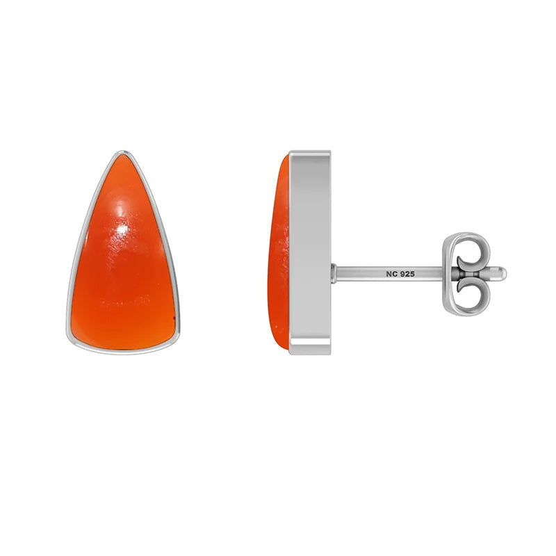 carnelian cab earrings