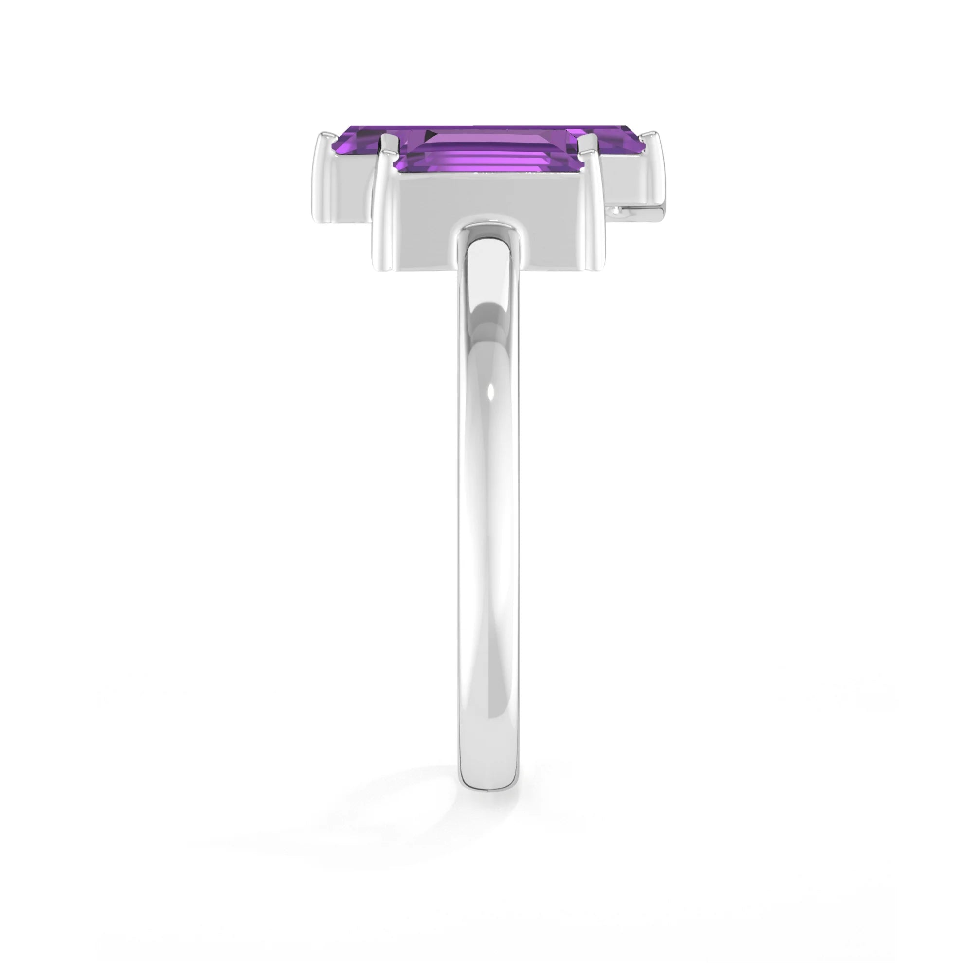 natural amethyst ring