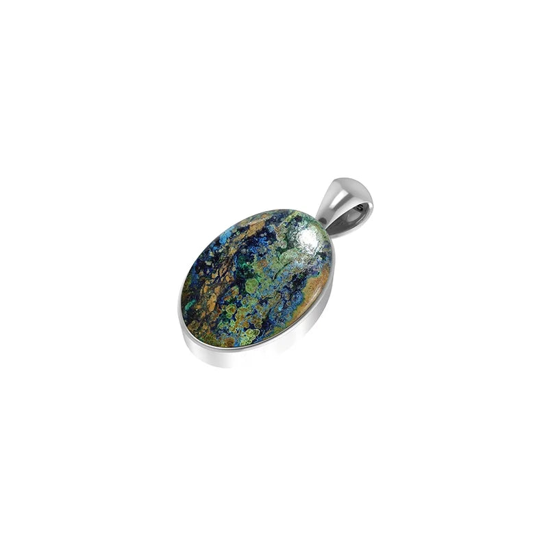 azurite malachite pendant