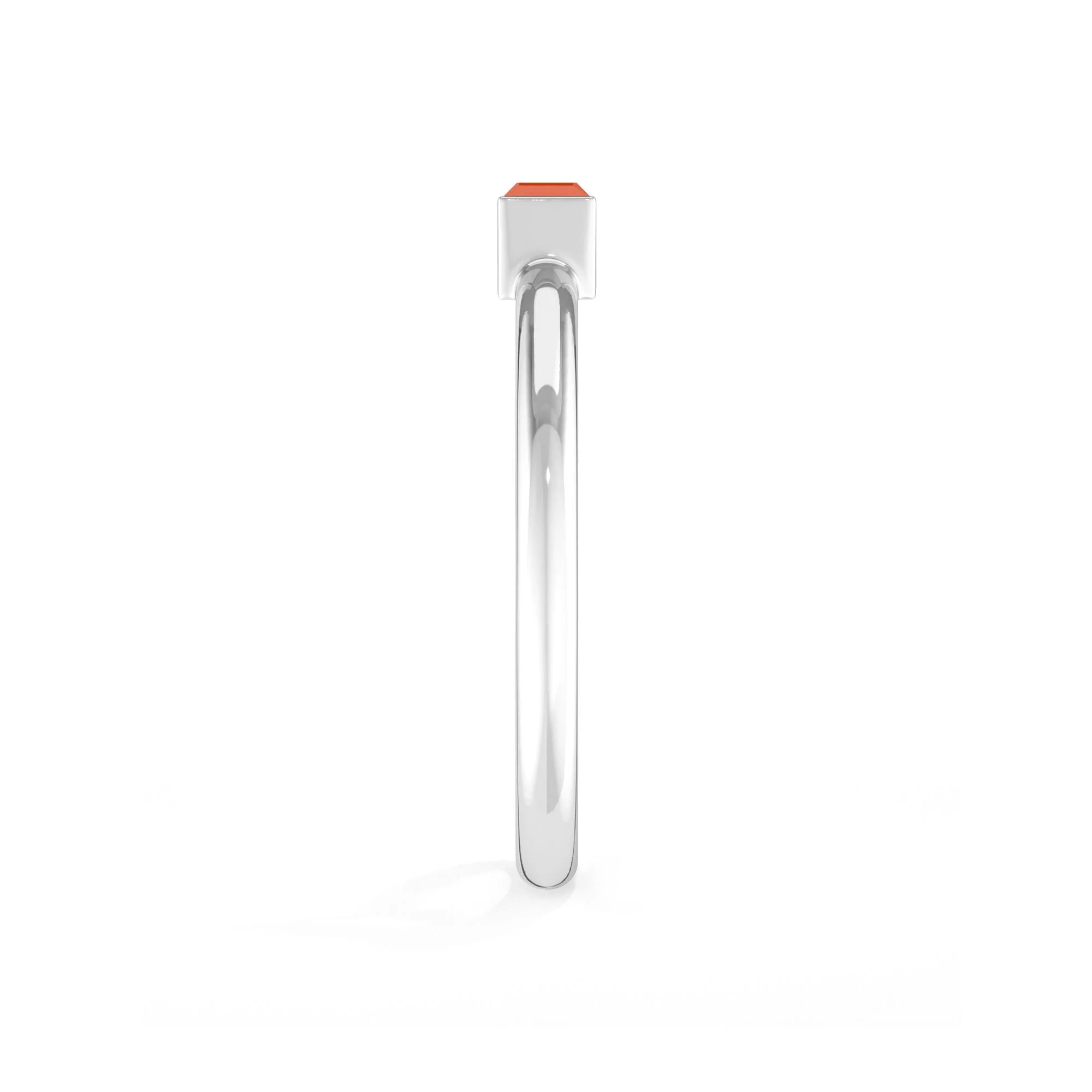 carnelian bezel-set ring