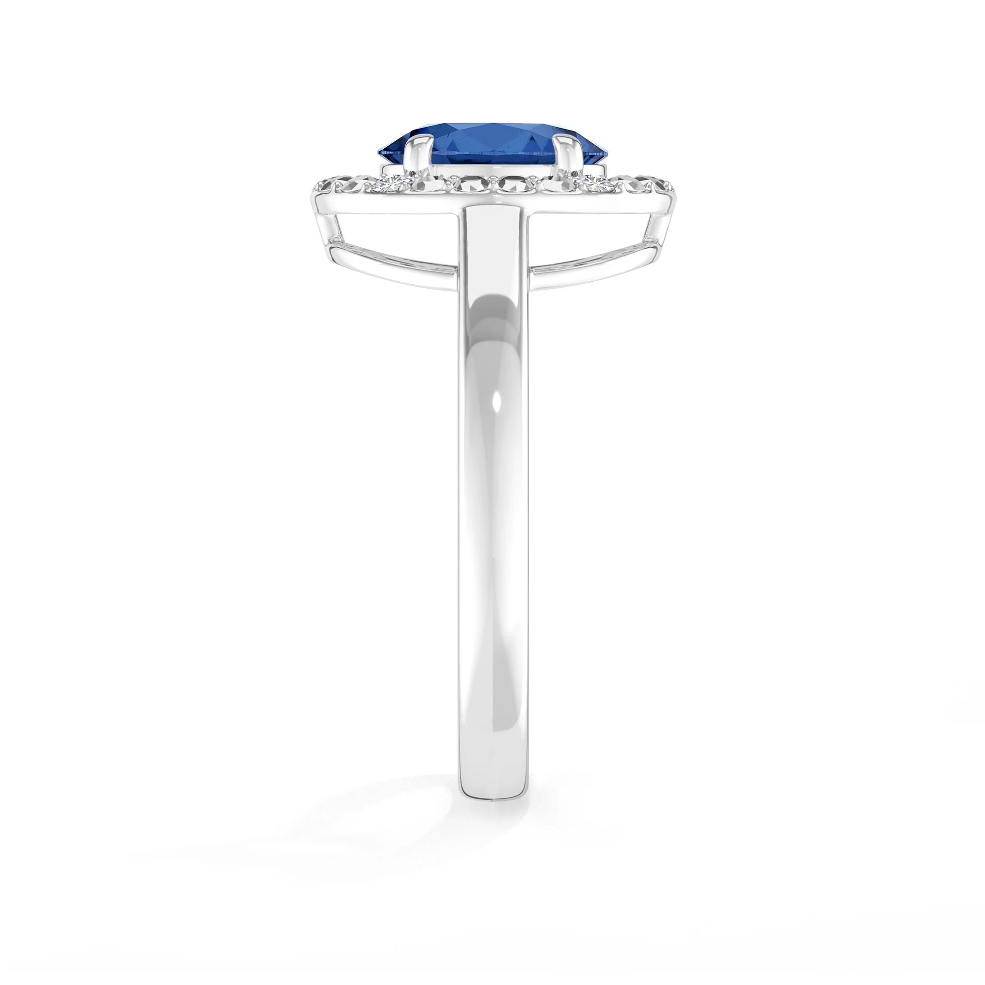 kyanite prong-set ring