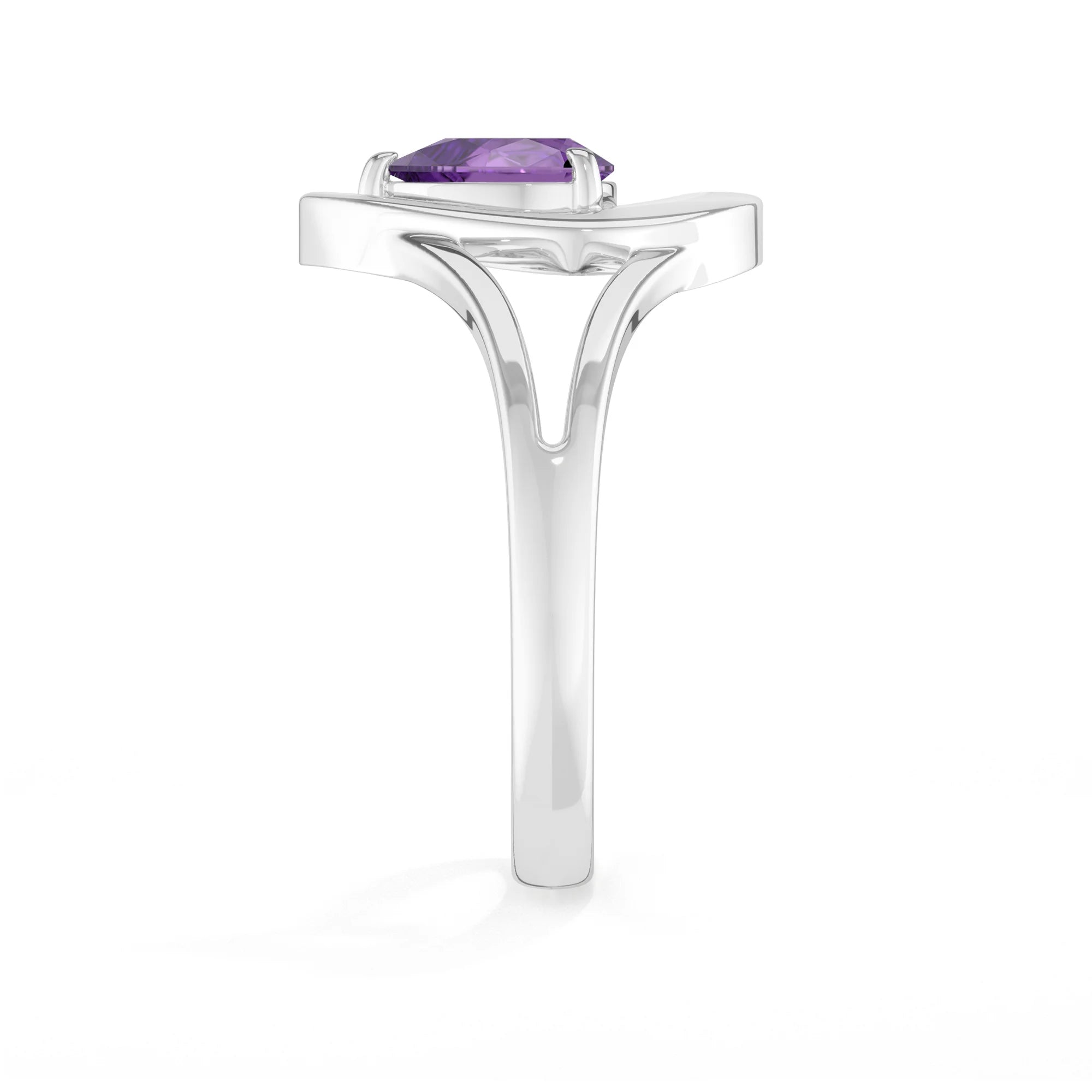 natural amethyst ring