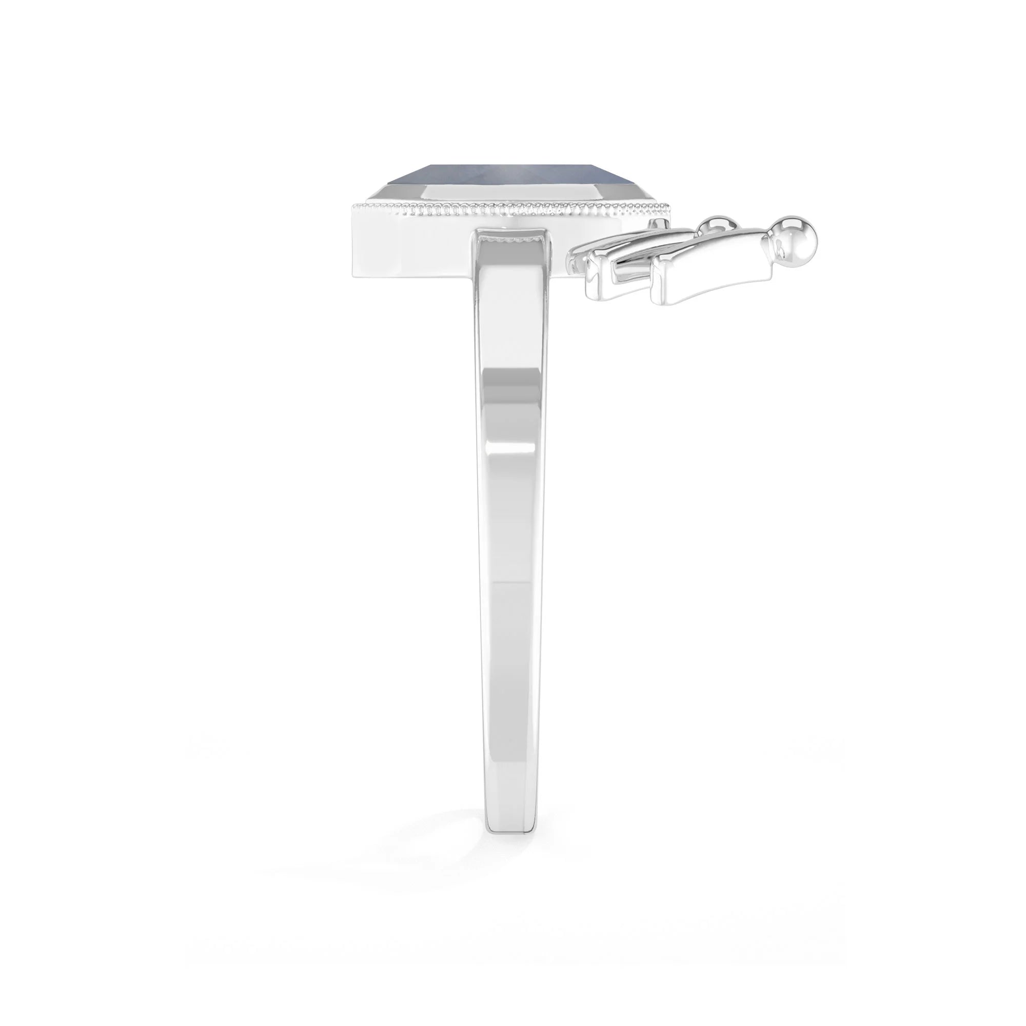 labradorite bezel-set ring