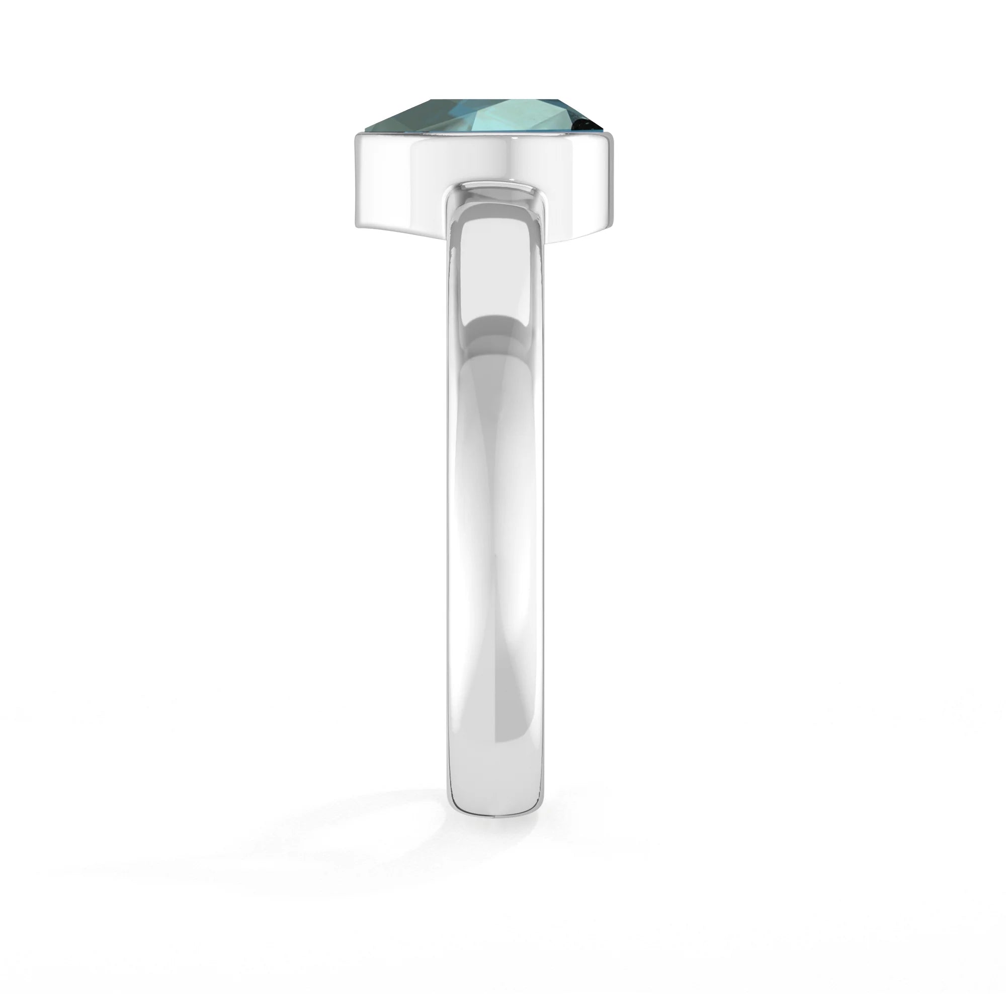 fluorite bezel-set ring