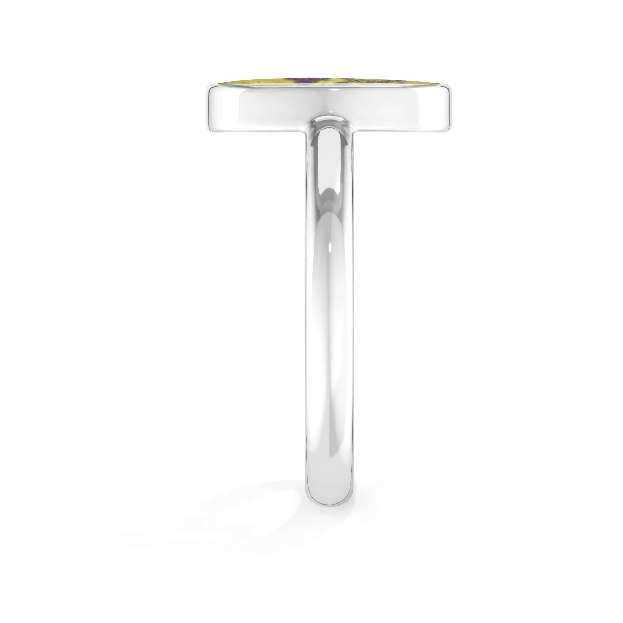 stichitite bezel-set ring