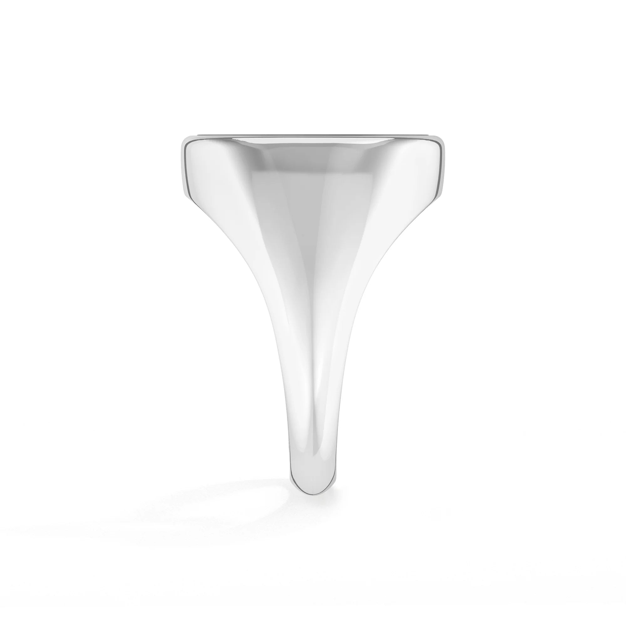 black tourmaline bezel-set ring