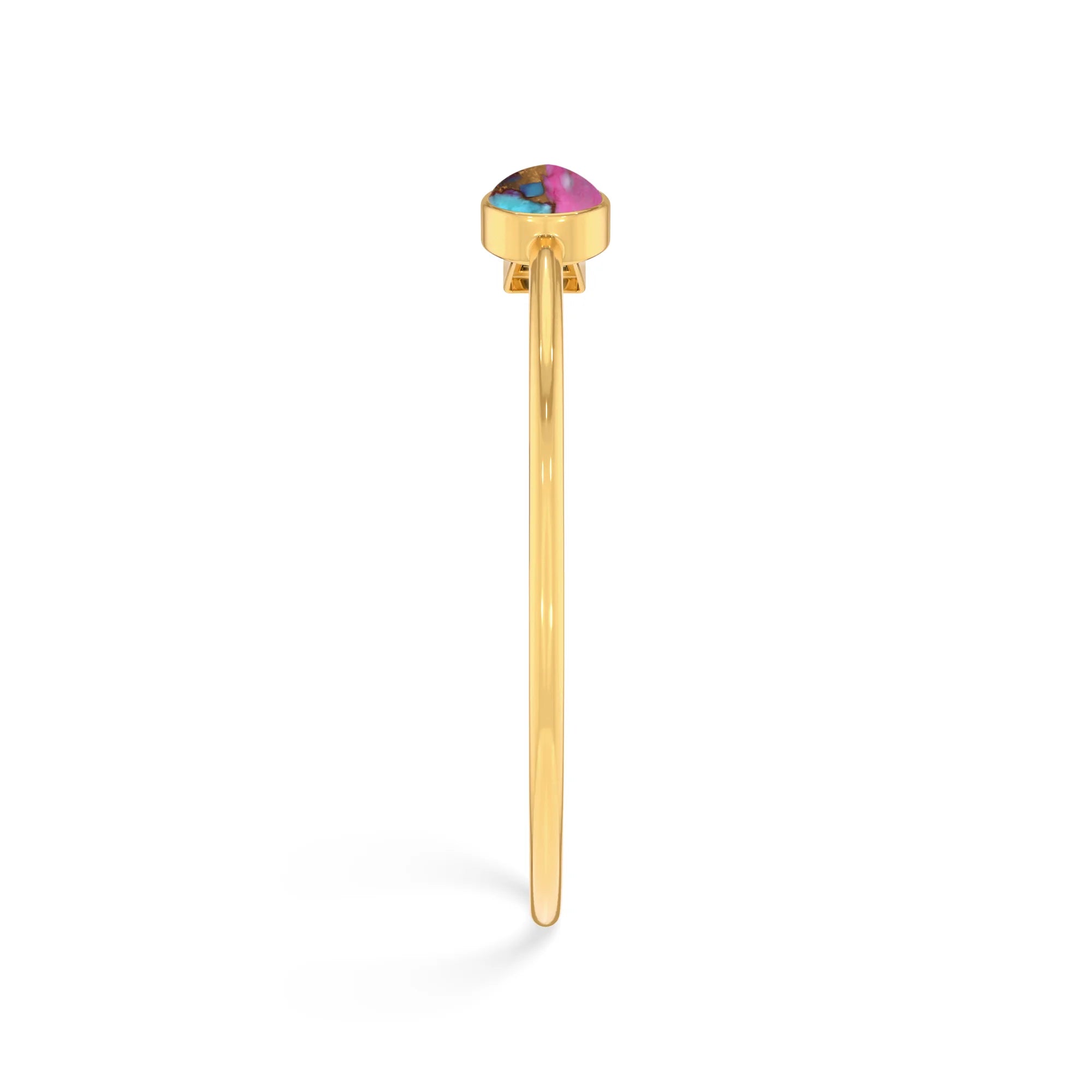 pink spiny oyster cab bracelet