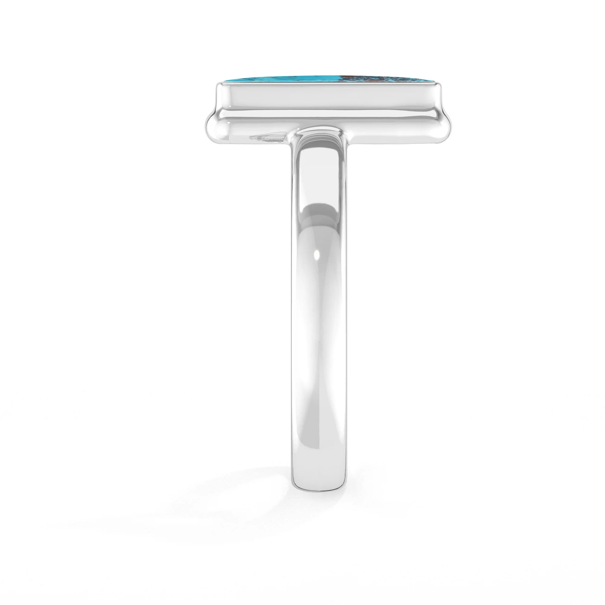 shattuckite bezel-set ring