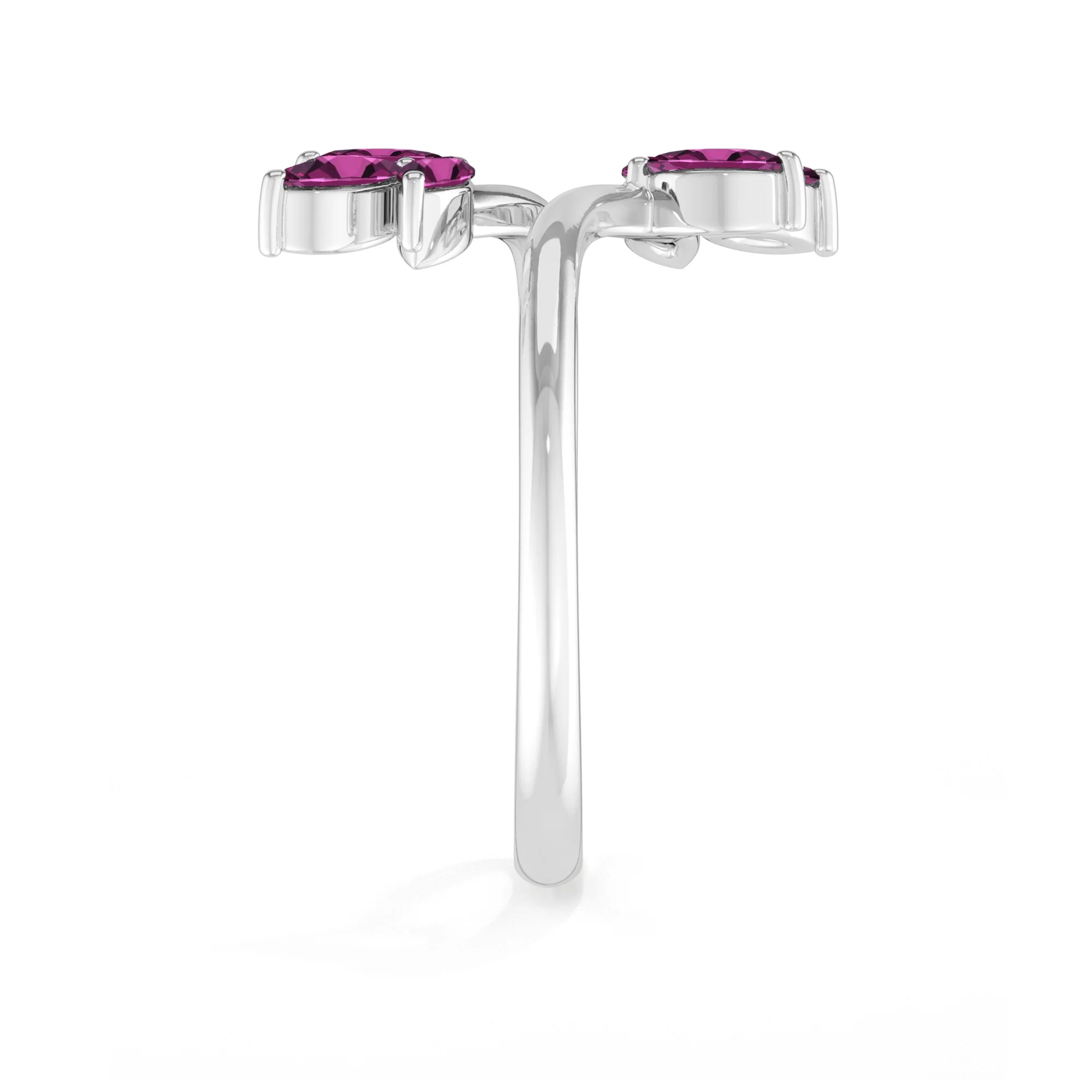 rhodolite-garnet prong-set ring
