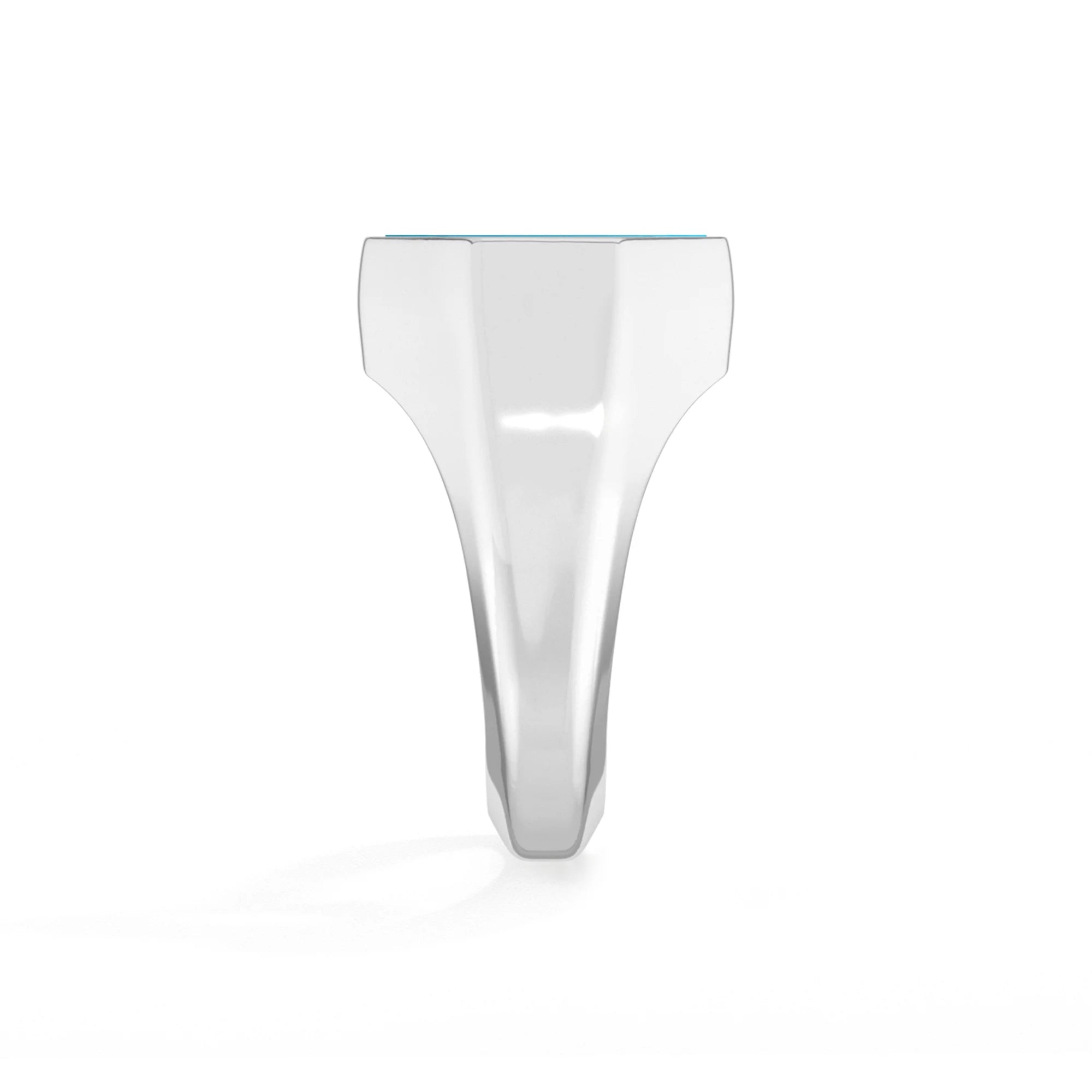 turquoise men bezel-set ring