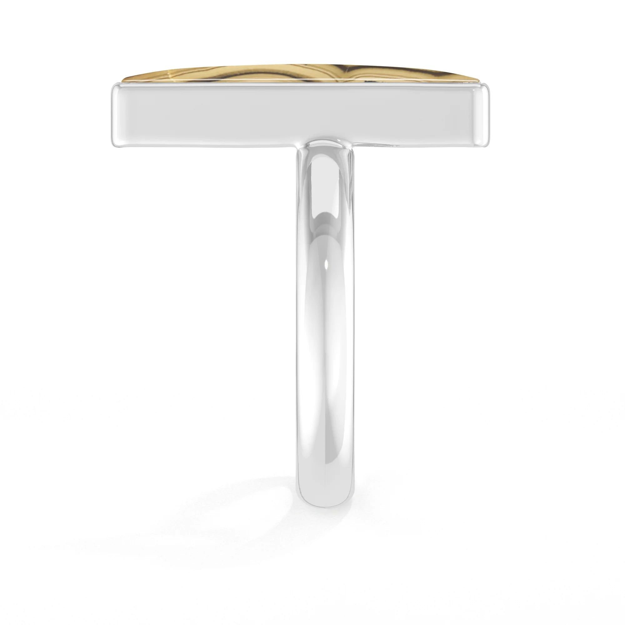 schalenblende bezel-set ring