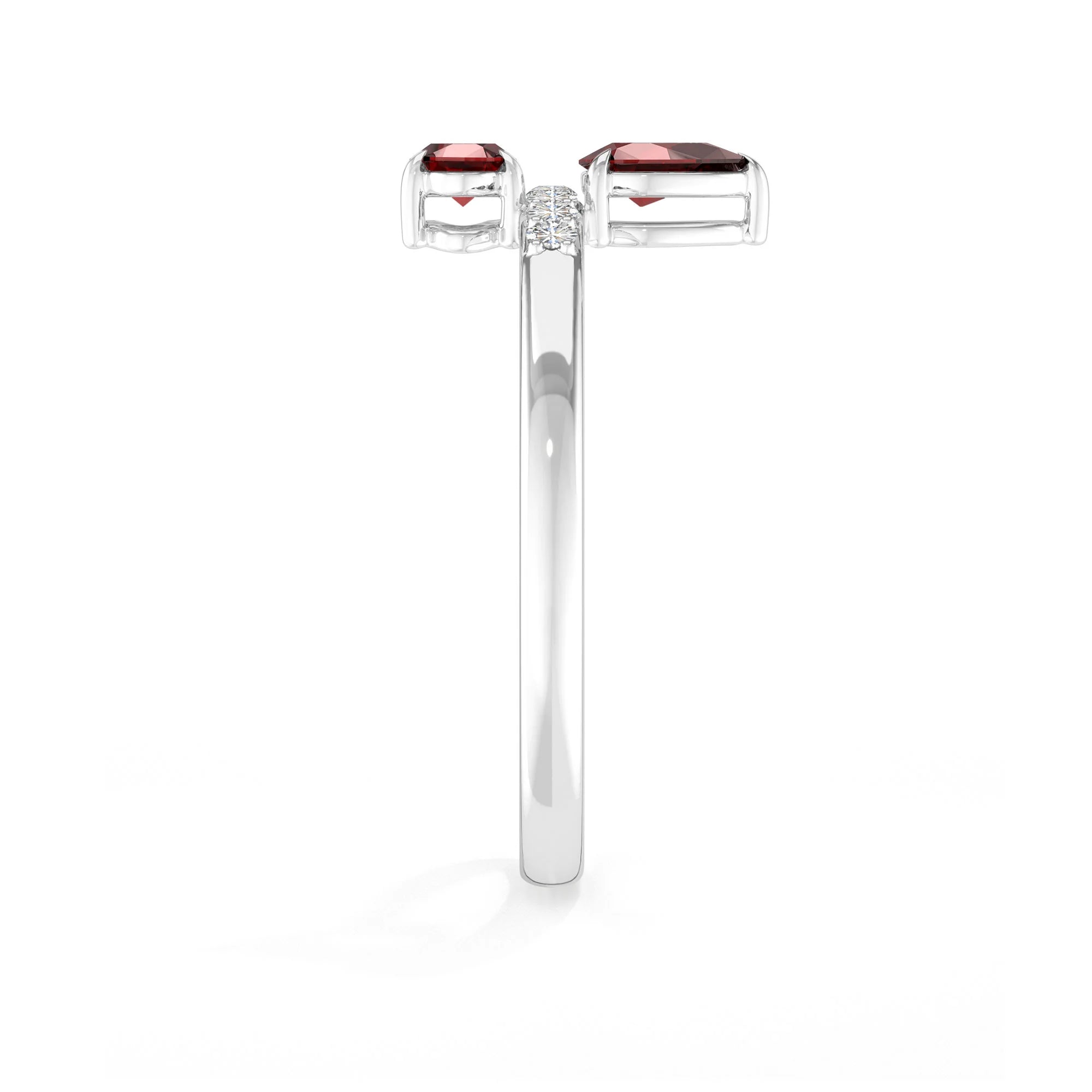 garnet prong-set ring